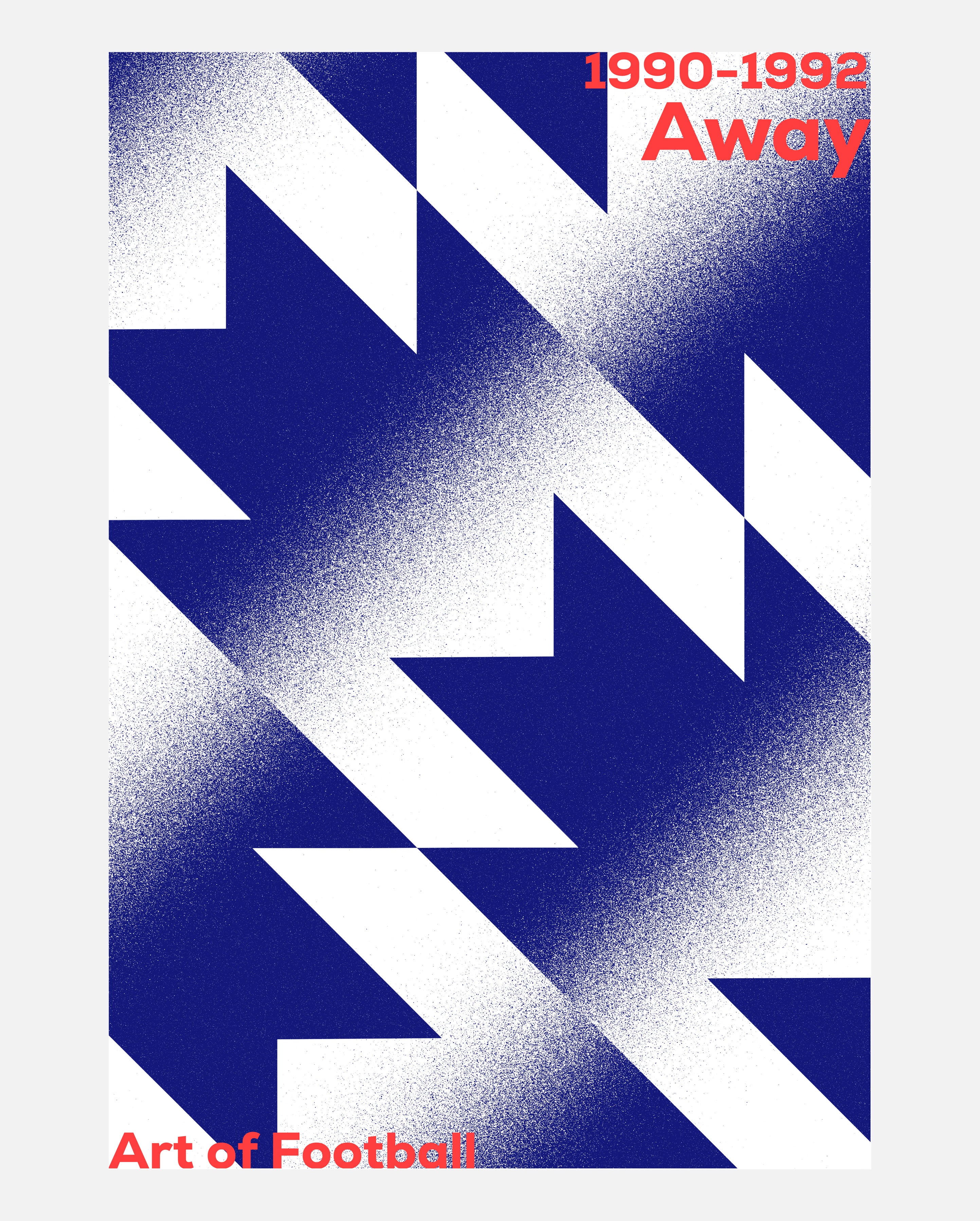 ART OF United 1990-92 Exhibition Framed Print | MUFC Football Art