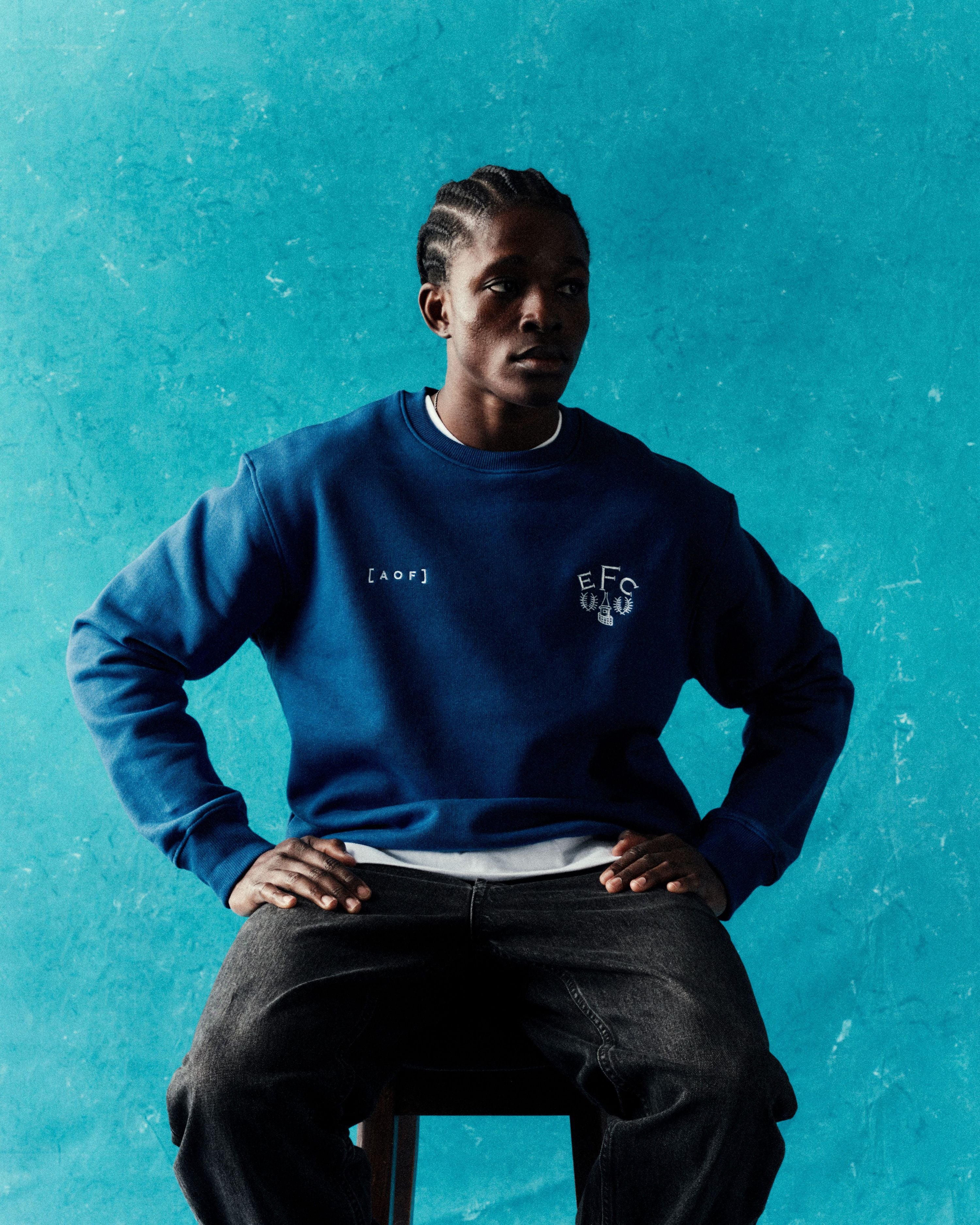 ART OF x Everton 1983 Blue Sweat | EFC Embroidered Football Merch