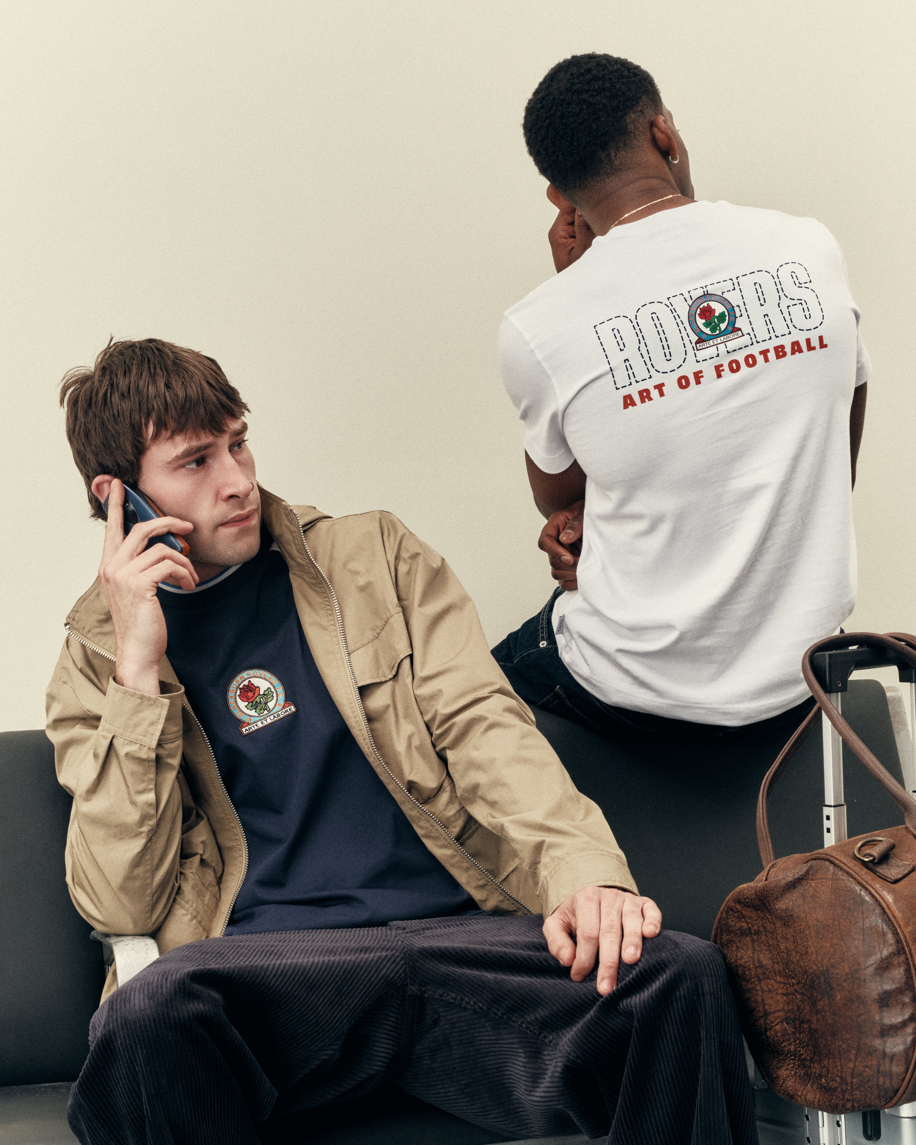 ART OF Blackburn Rovers 90s Tee | BRFC White Graphic Football T-shirt