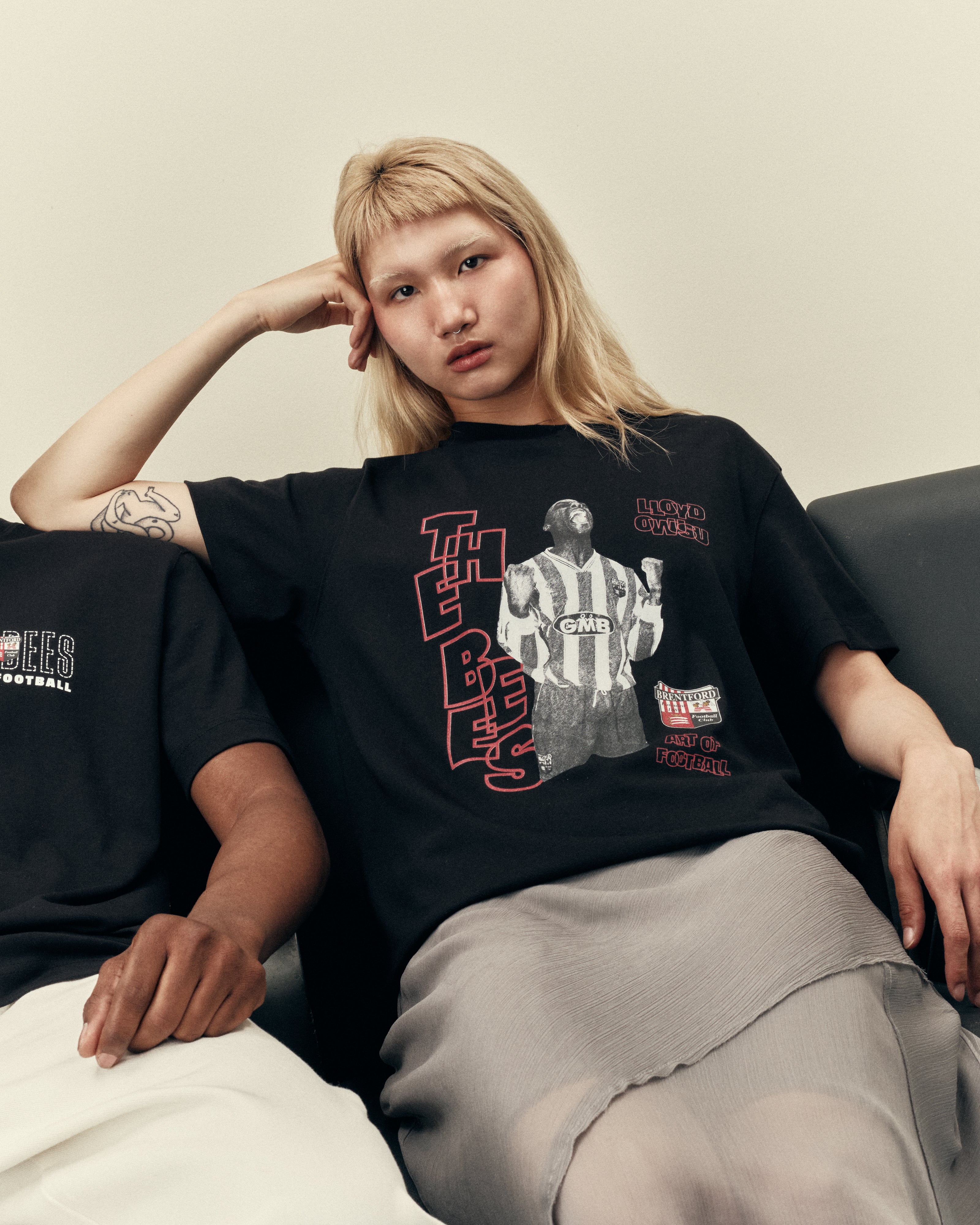 ART OF x Brentford Owusu Tee | BFC Black Graphic Football T-shirt