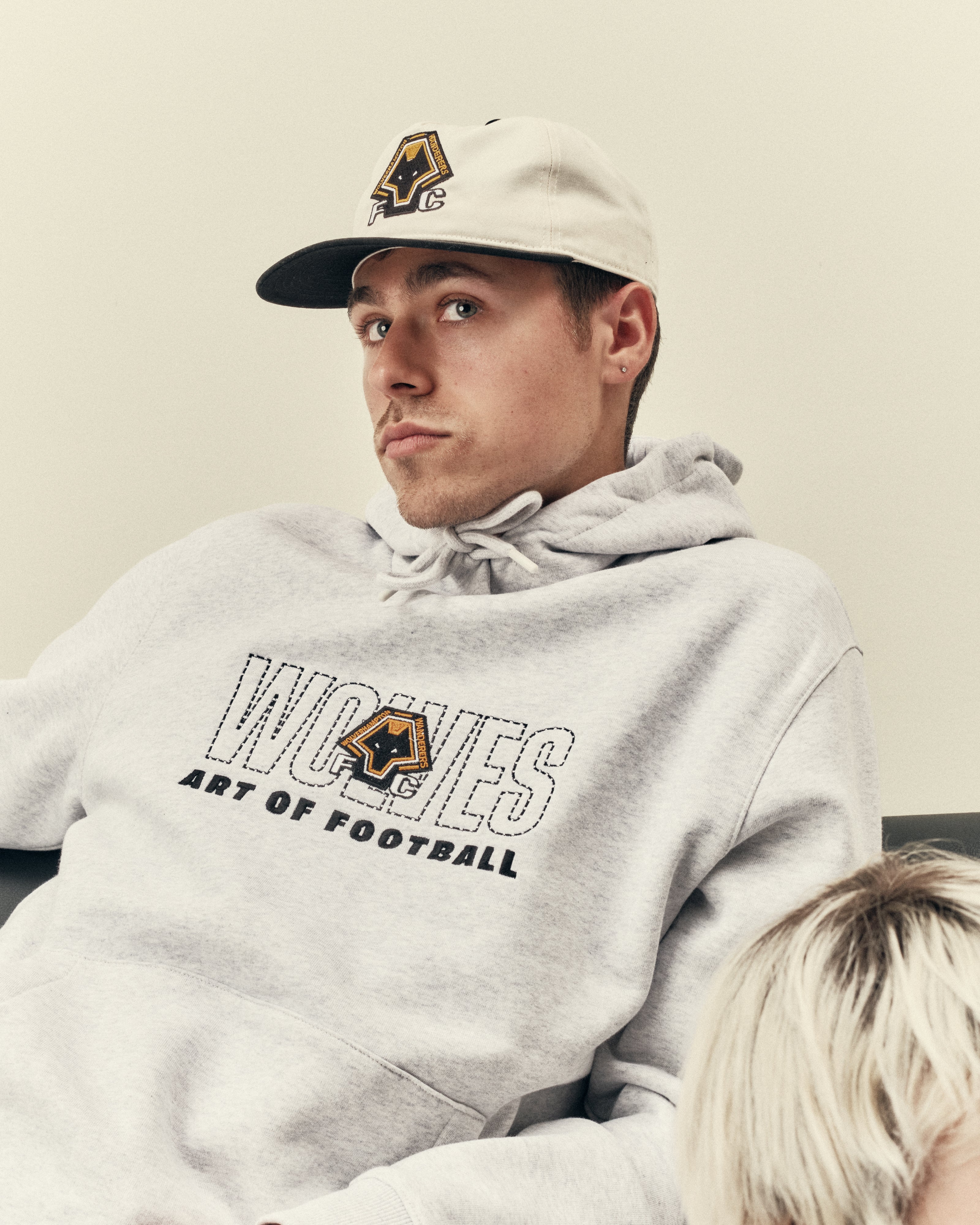 ART OF x Wolves Two Tone Cap | Embroidered White & Black Football Hat