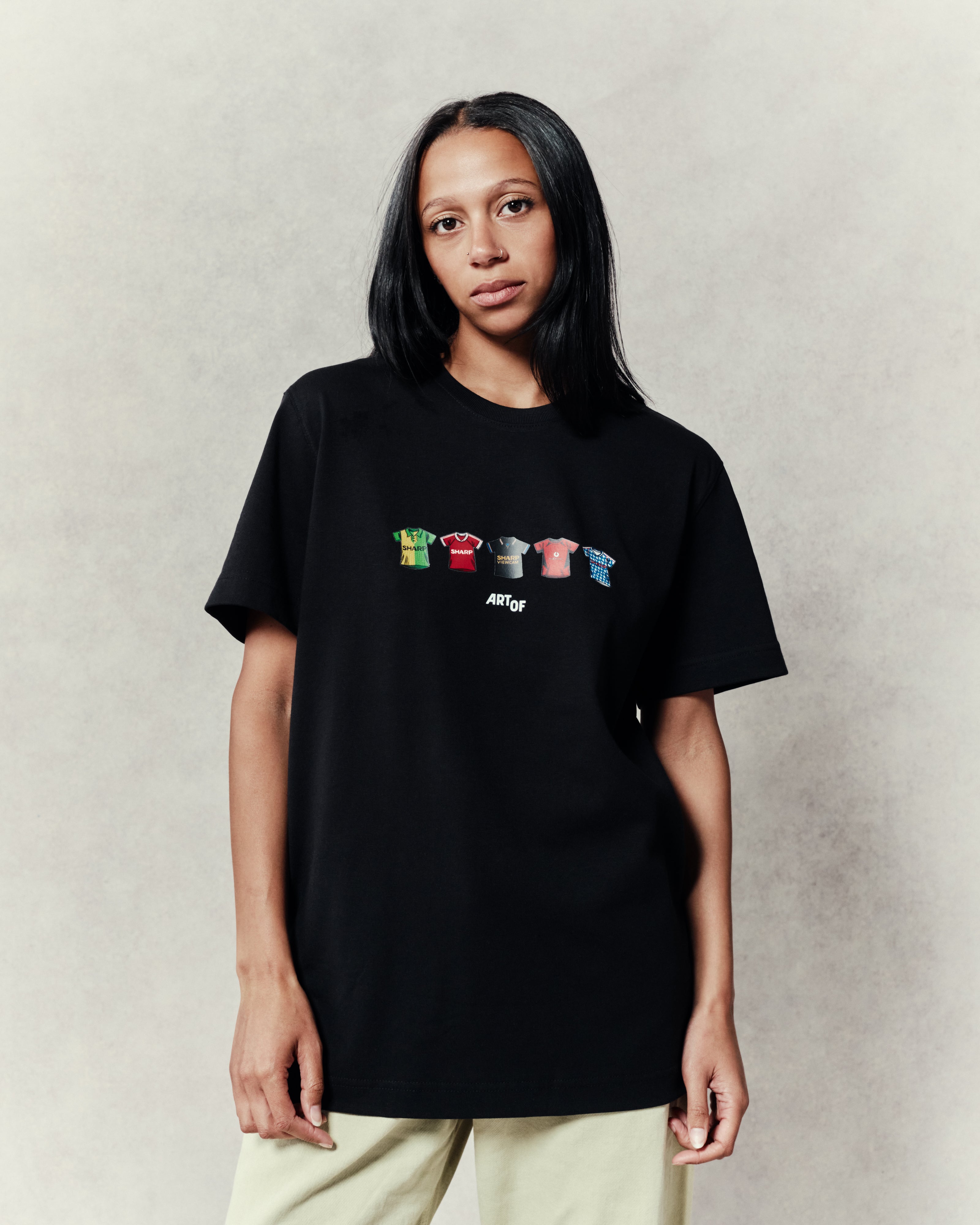 ART OF United Classics Tee | MUFC Black Graphic Football T-shirt