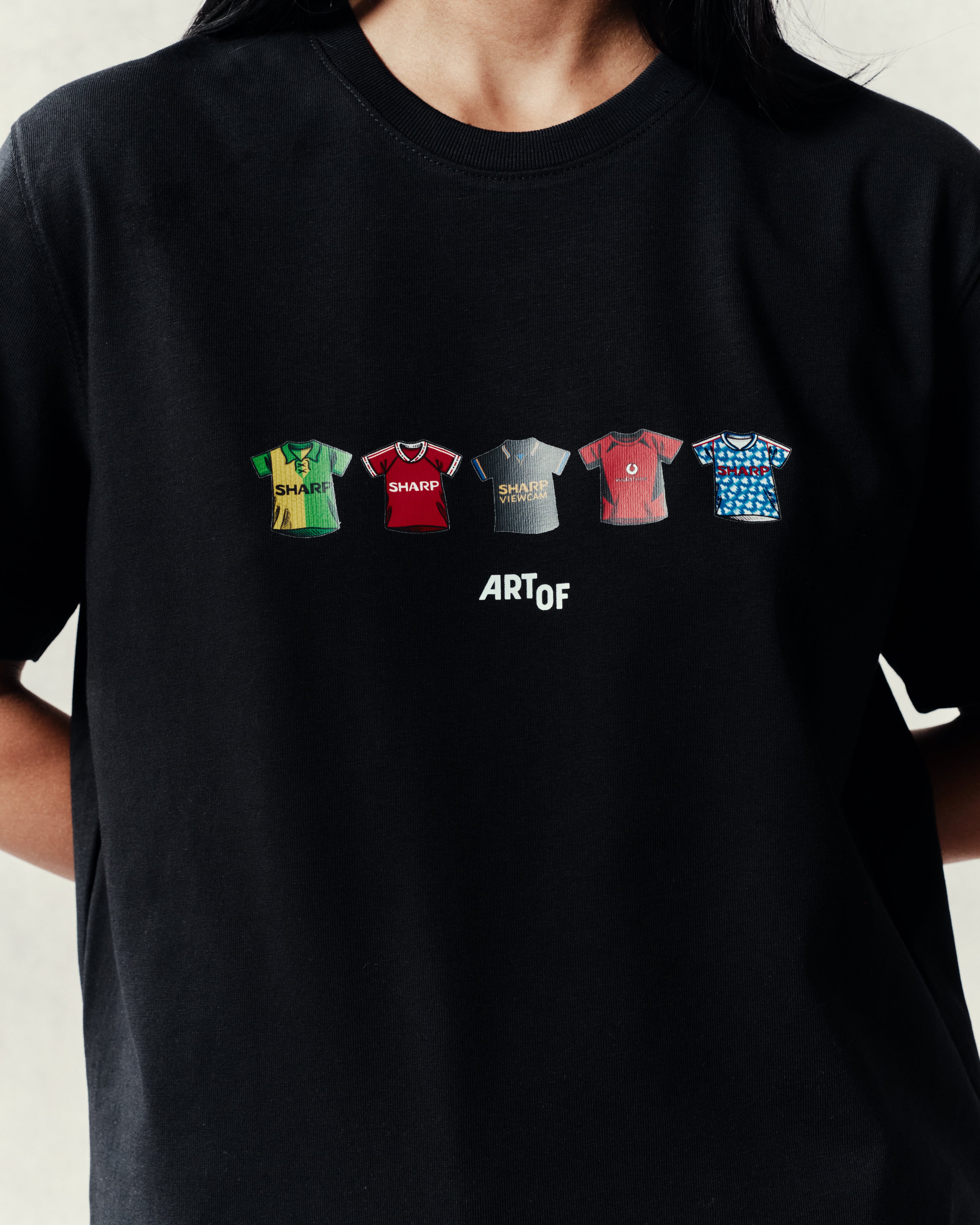 ART OF United Classics Tee | MUFC Black Graphic Football T-shirt