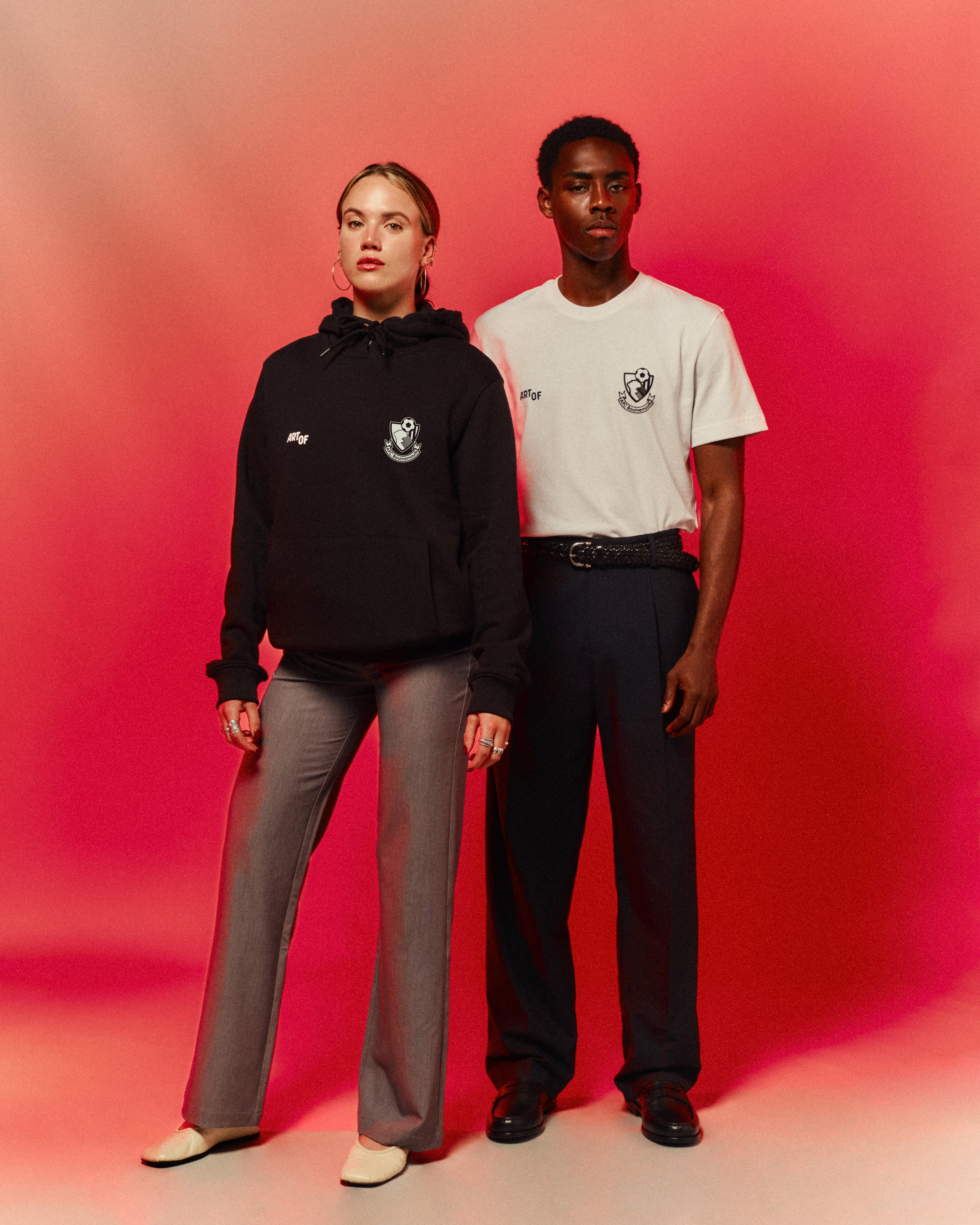 ART OF Bournemouth Heritage Hoodie | AFCB Black Printed Football Sweat