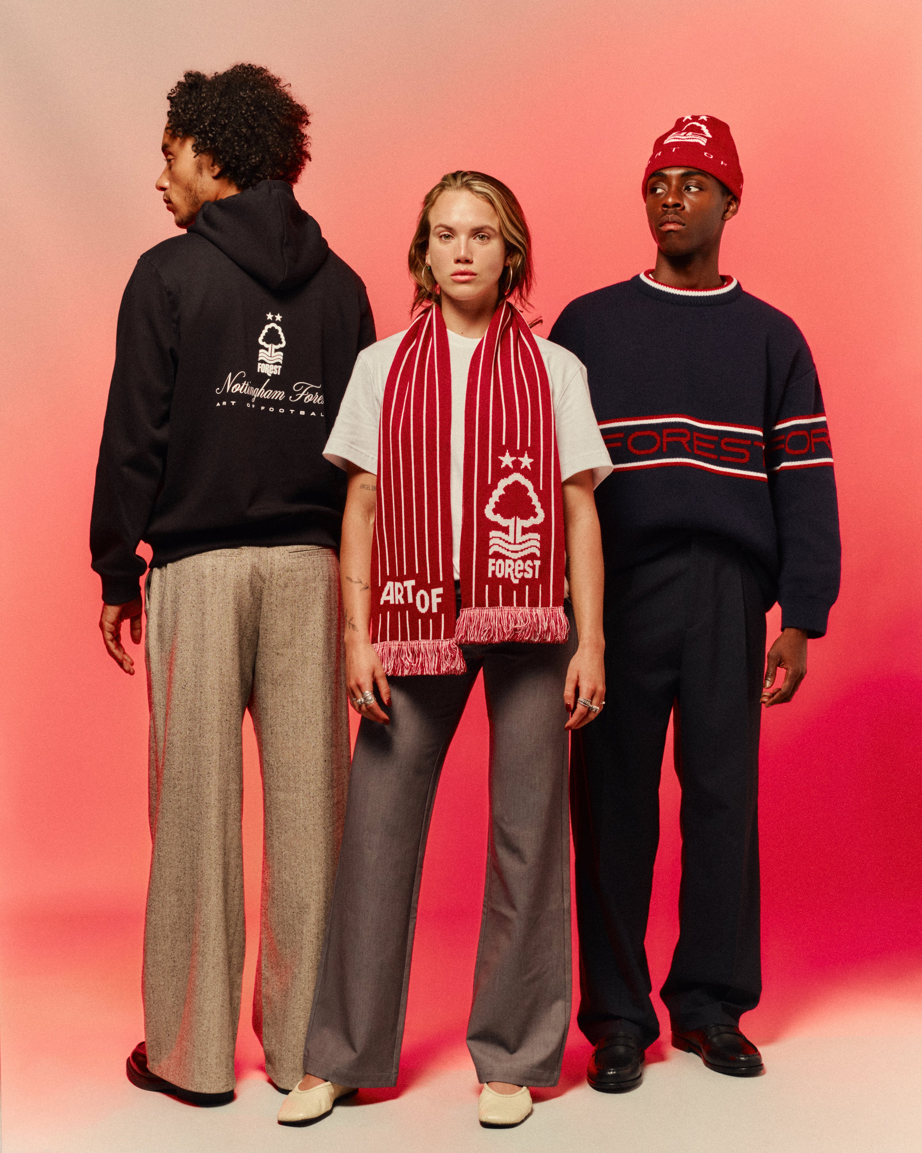 ART OF x Forest Heritage Hoodie | NFFC Black Printed Football Sweat