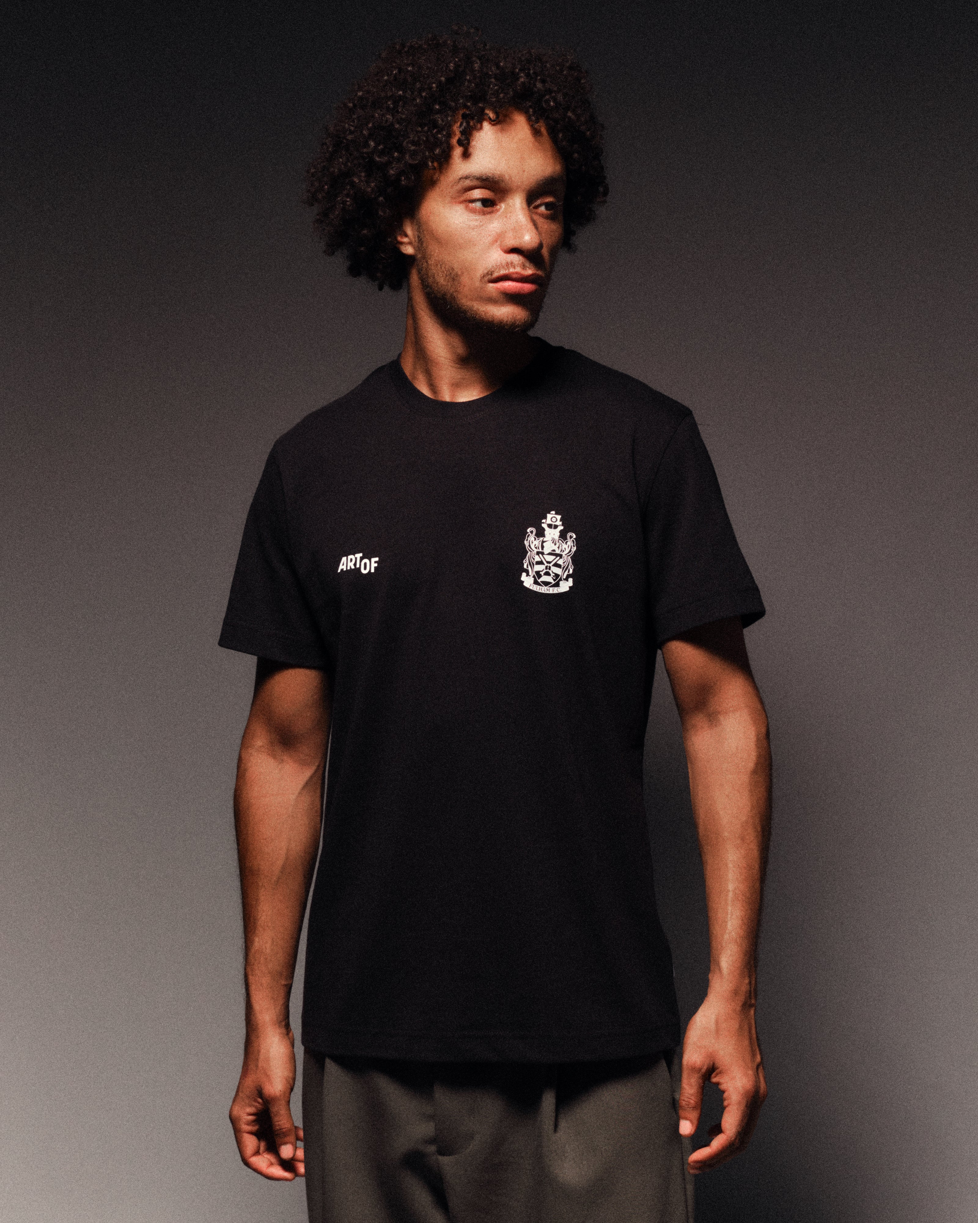 ART OF x Fulham Heritage Tee | FFC Black Graphic Football T-shirt