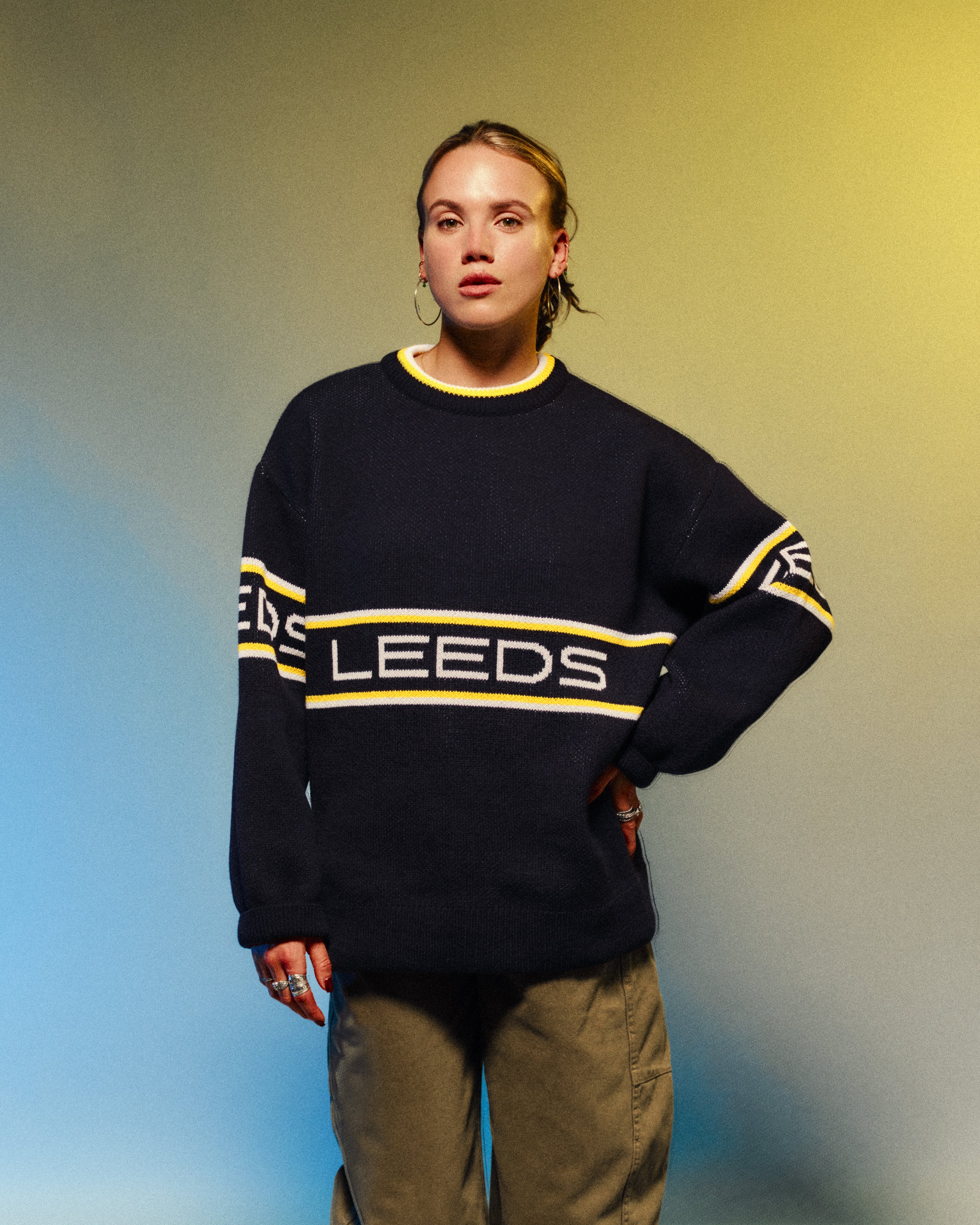 ART OF x Leeds United Heritage Knitted Jumper | LUFC Football Knitwear