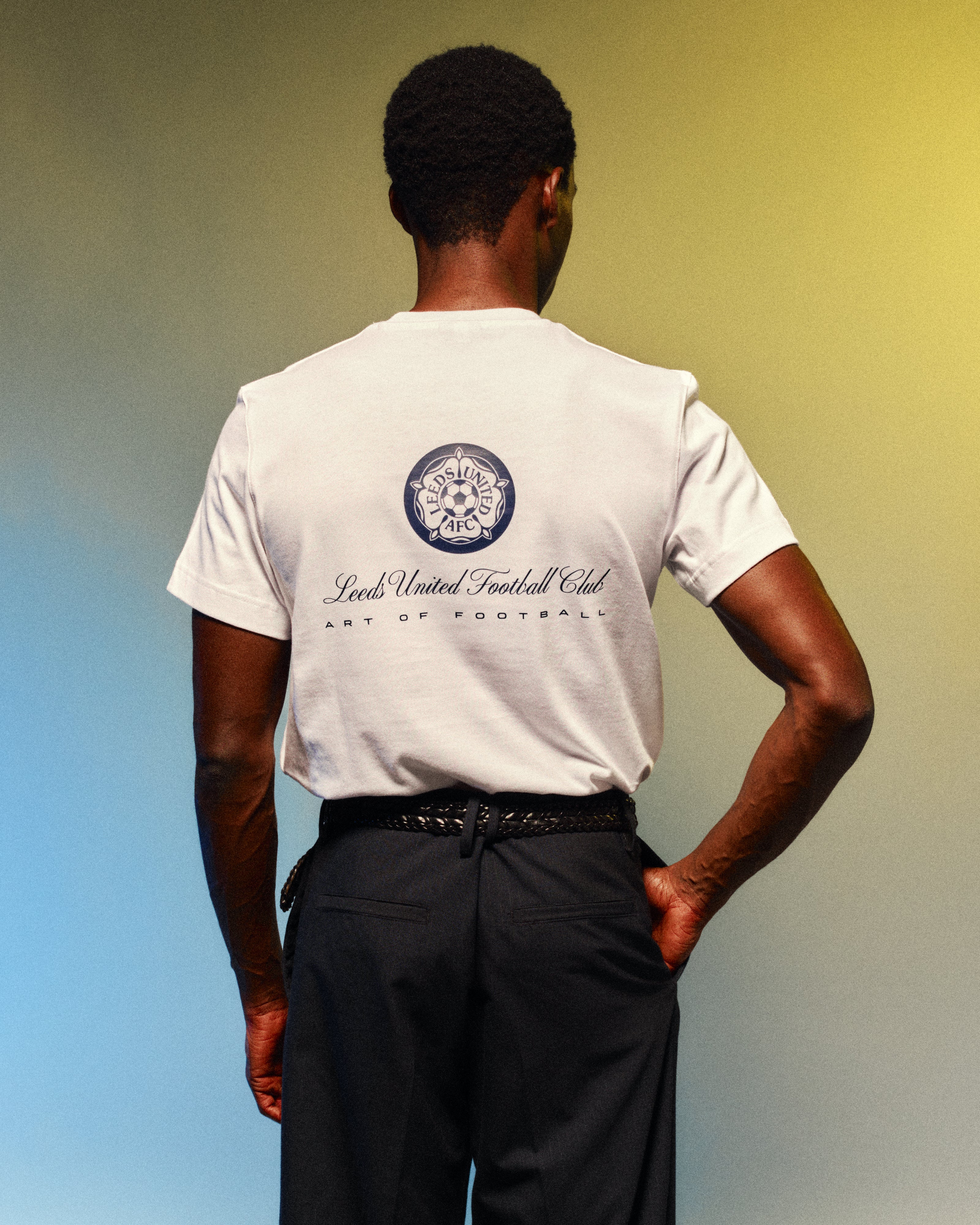 ART OF x Leeds Heritage Tee | LUFC White Graphic Football T-shirt