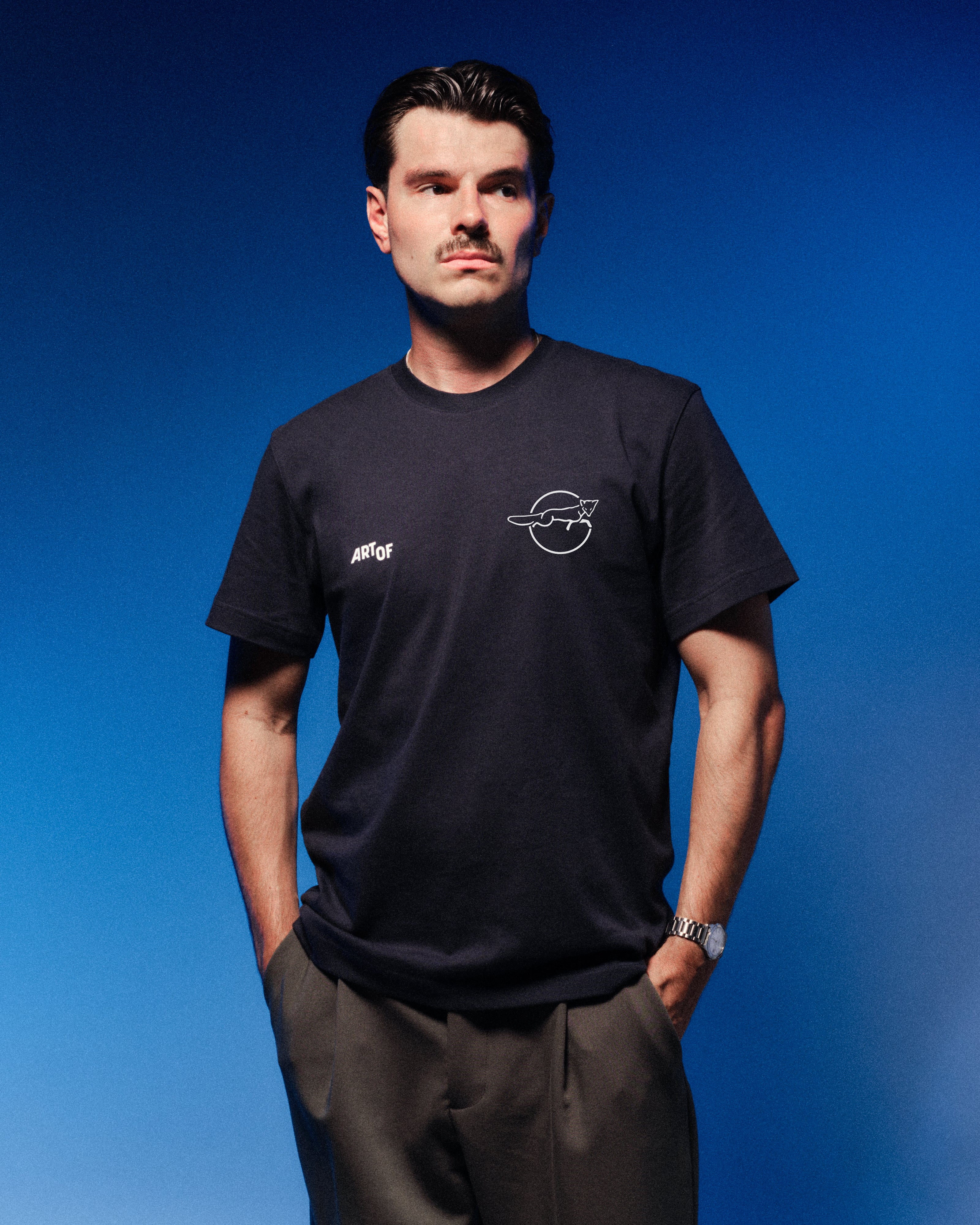 ART OF x Leicester Heritage Tee | LCFC Navy Graphic Football T-shirt