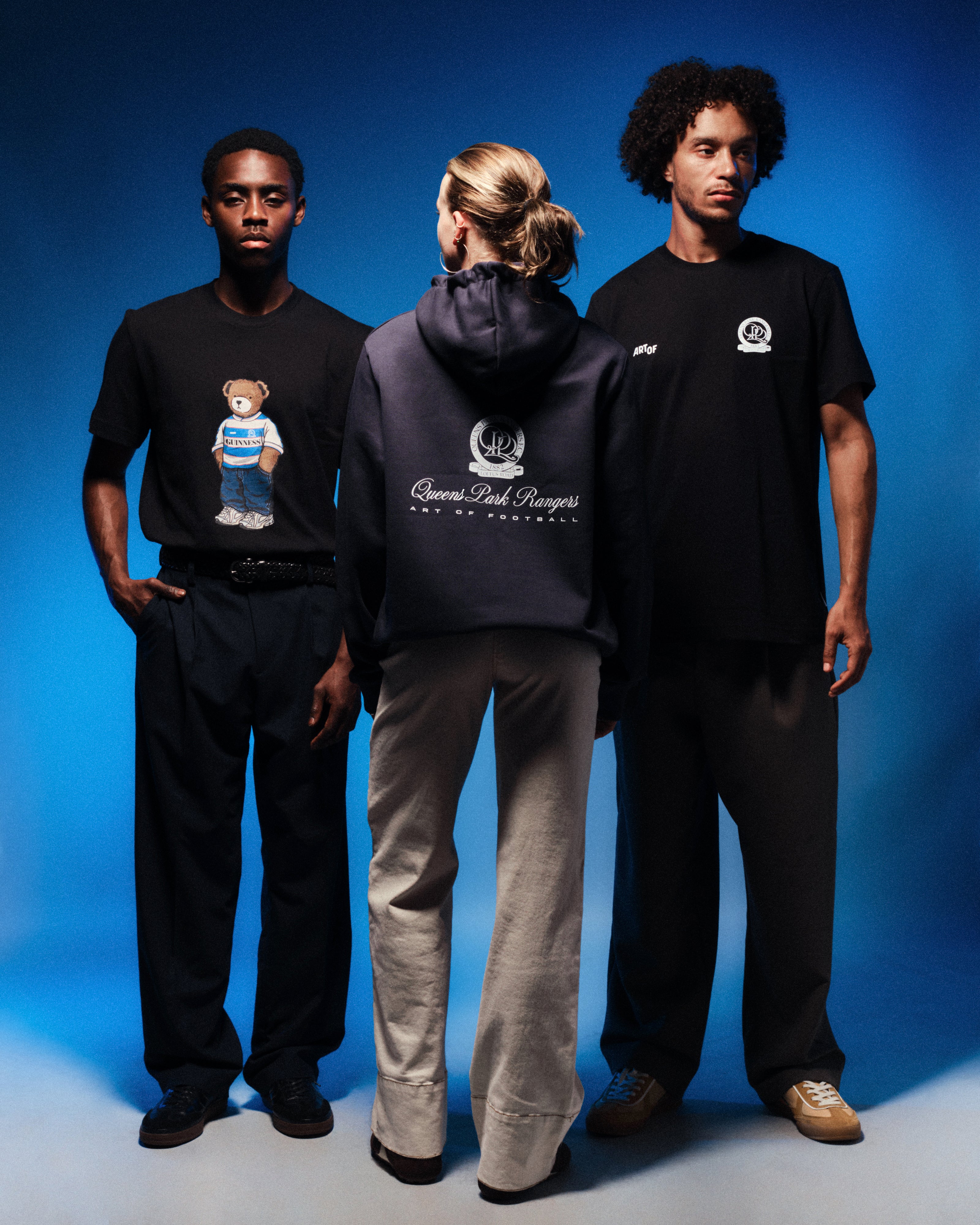 ART OF x QPR Heritage Hoodie | Navy Graphic Printed Football Sweat