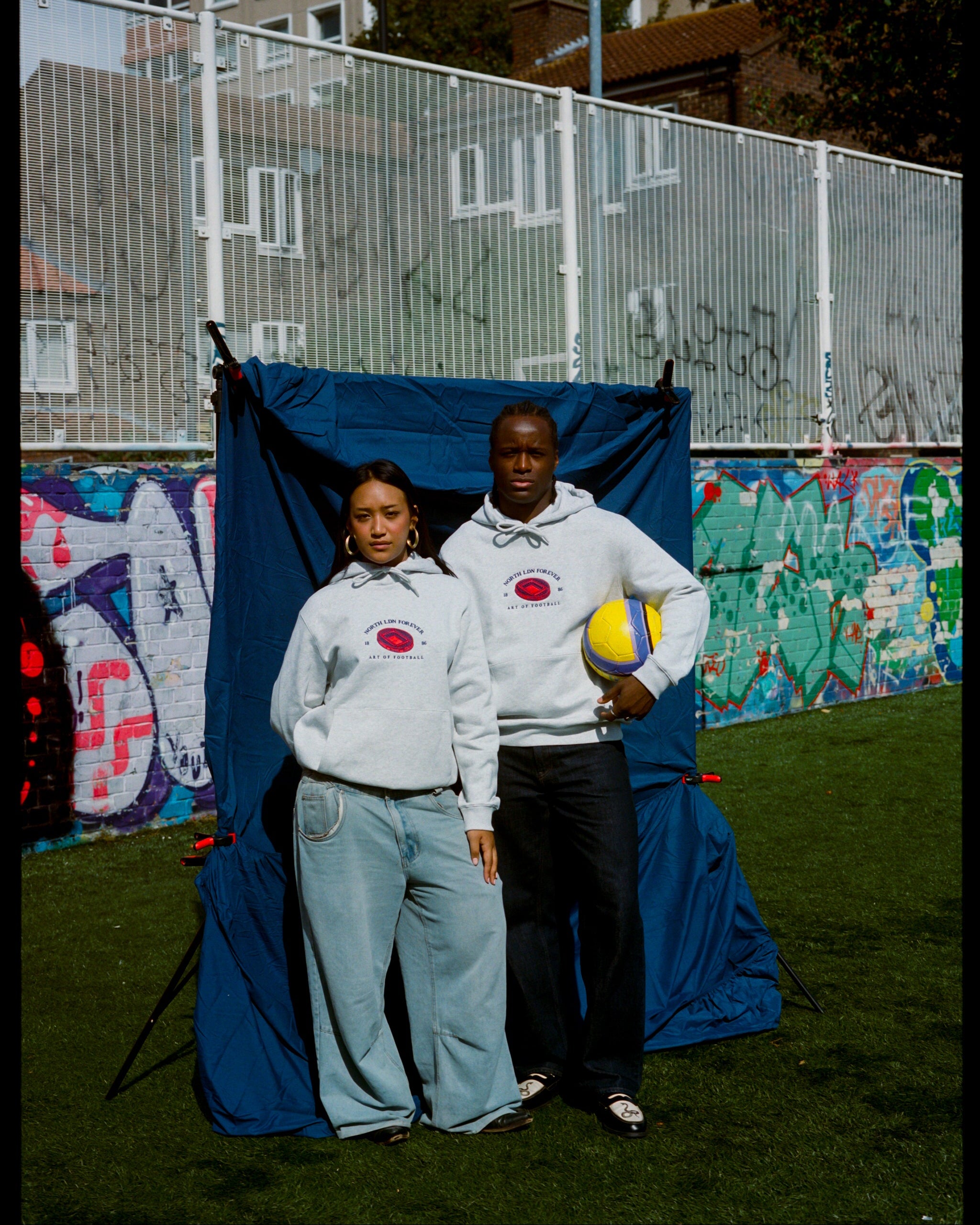 ART OF AFC Stadium Hoodie | Grey Embroidered Football Sweat