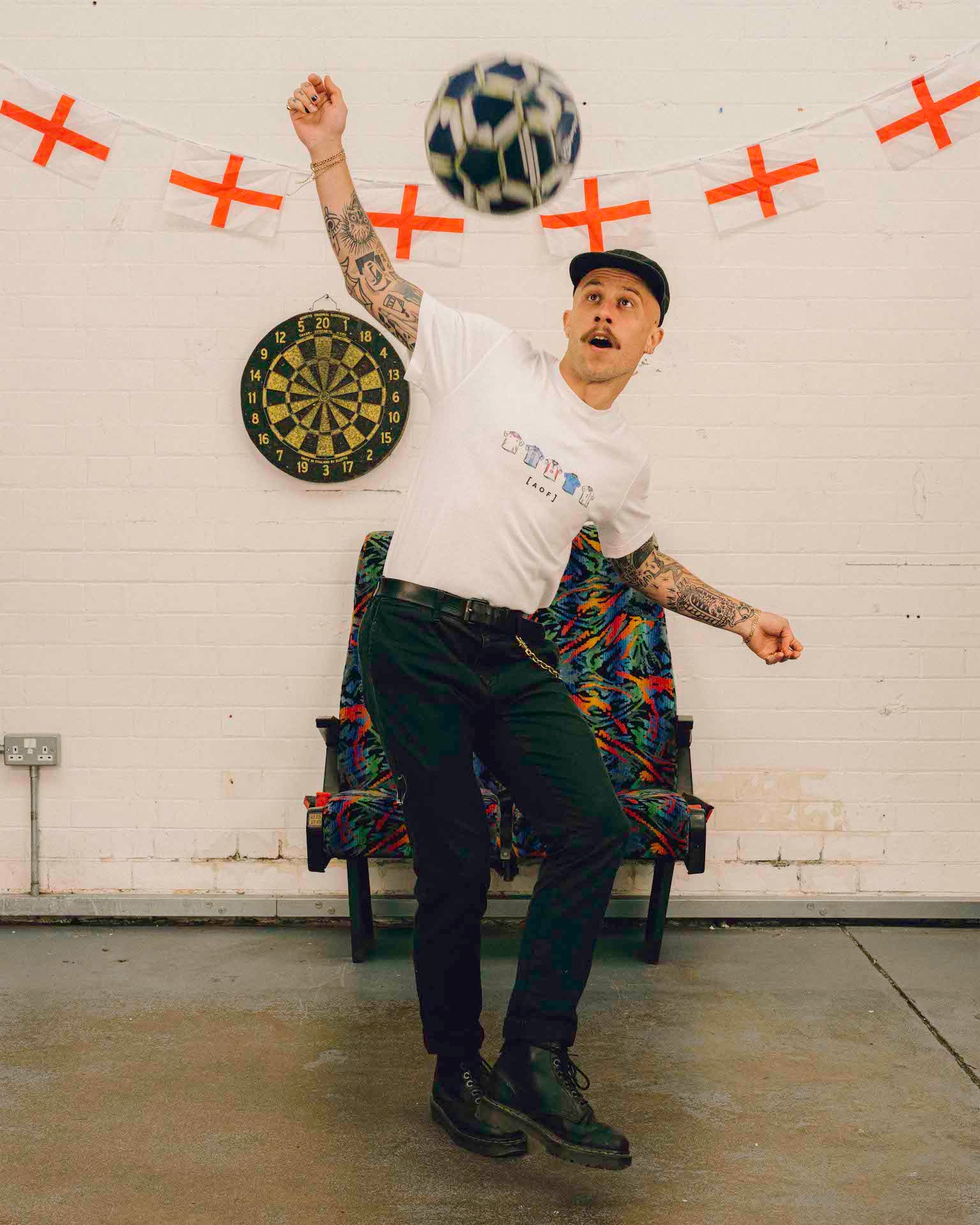 ART OF God Save The Classics Tee | White Graphic Football T-shirt