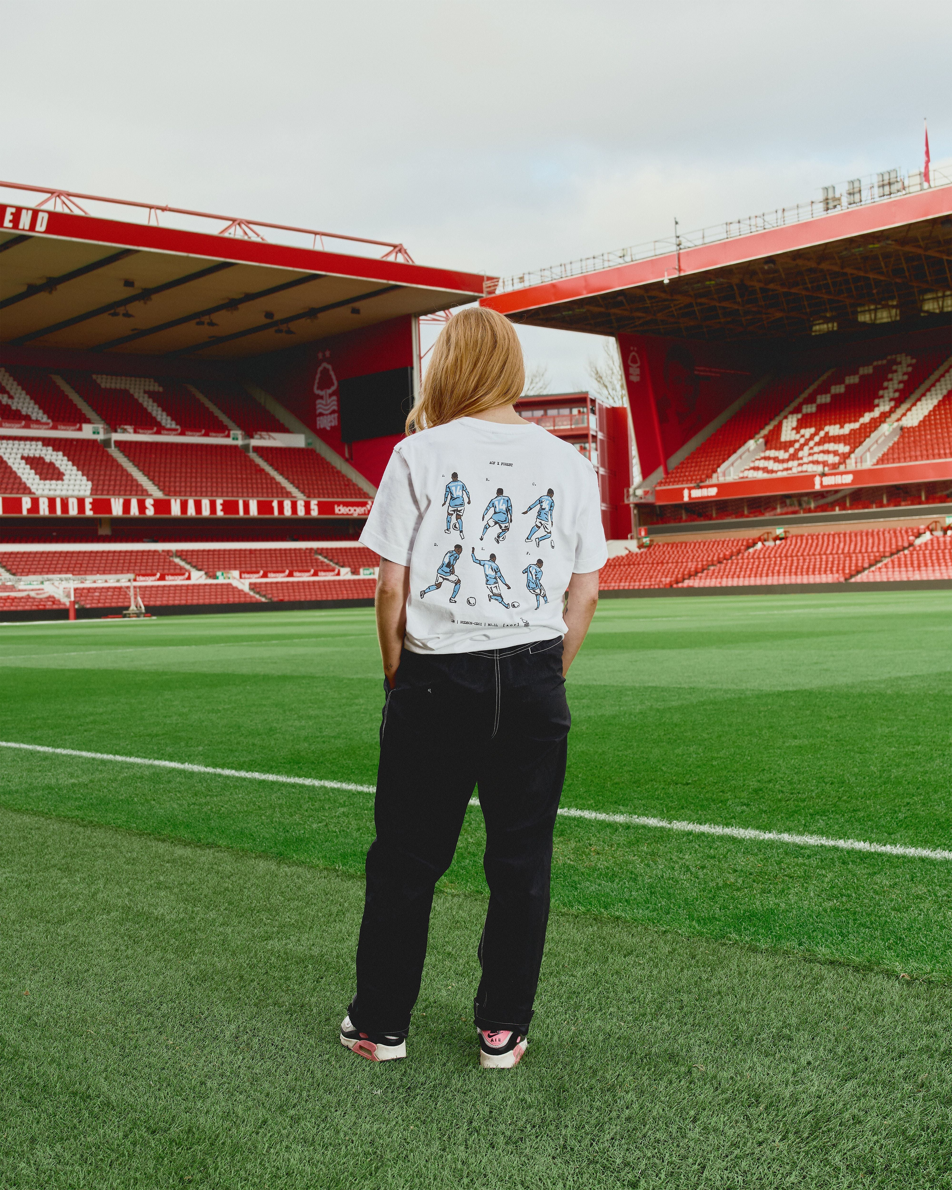 ART OF x Forest Trademark CHO Tee - Blue | NFFC White Football T-shirt