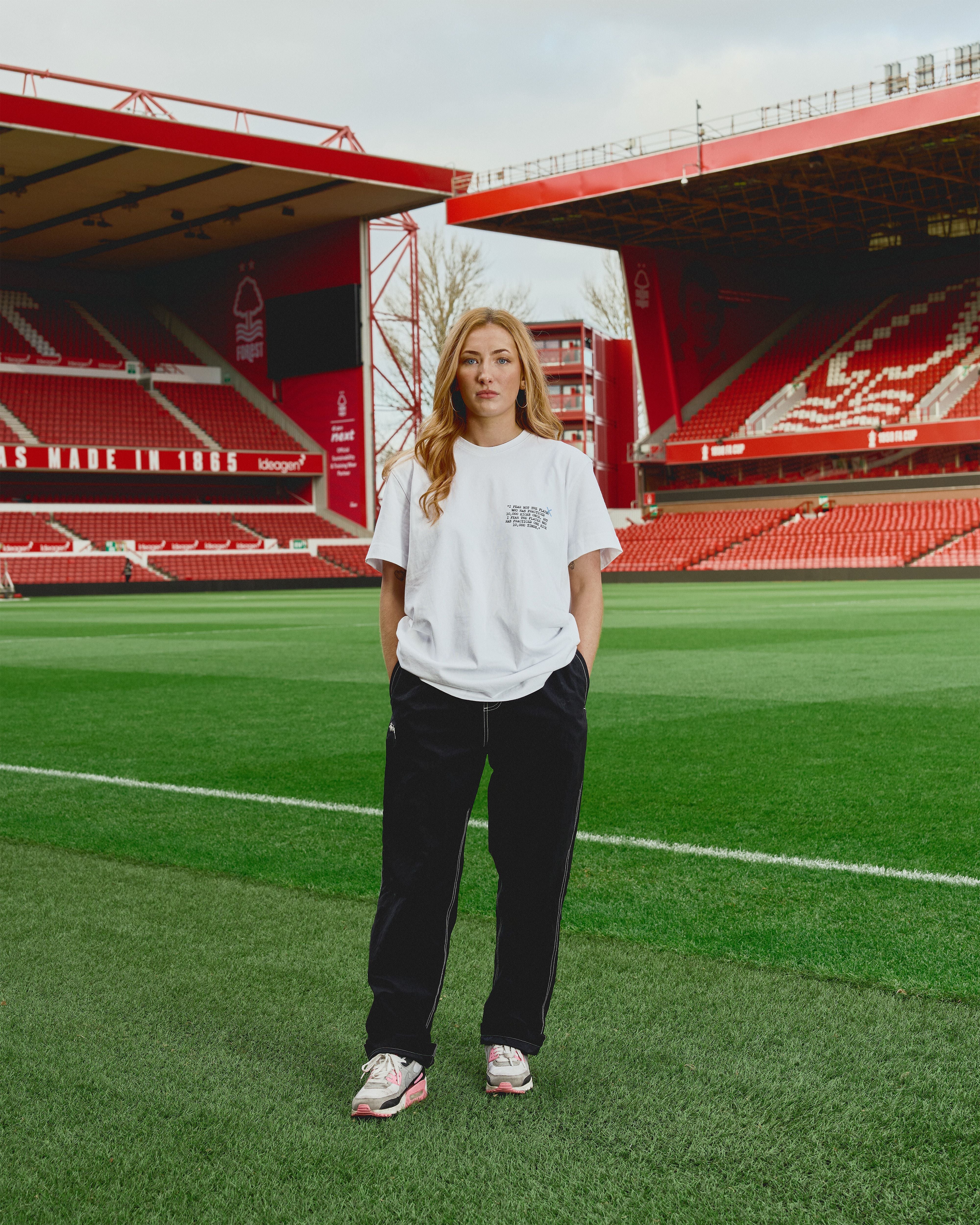 ART OF x Forest Trademark CHO Tee - Blue | NFFC White Football T-shirt