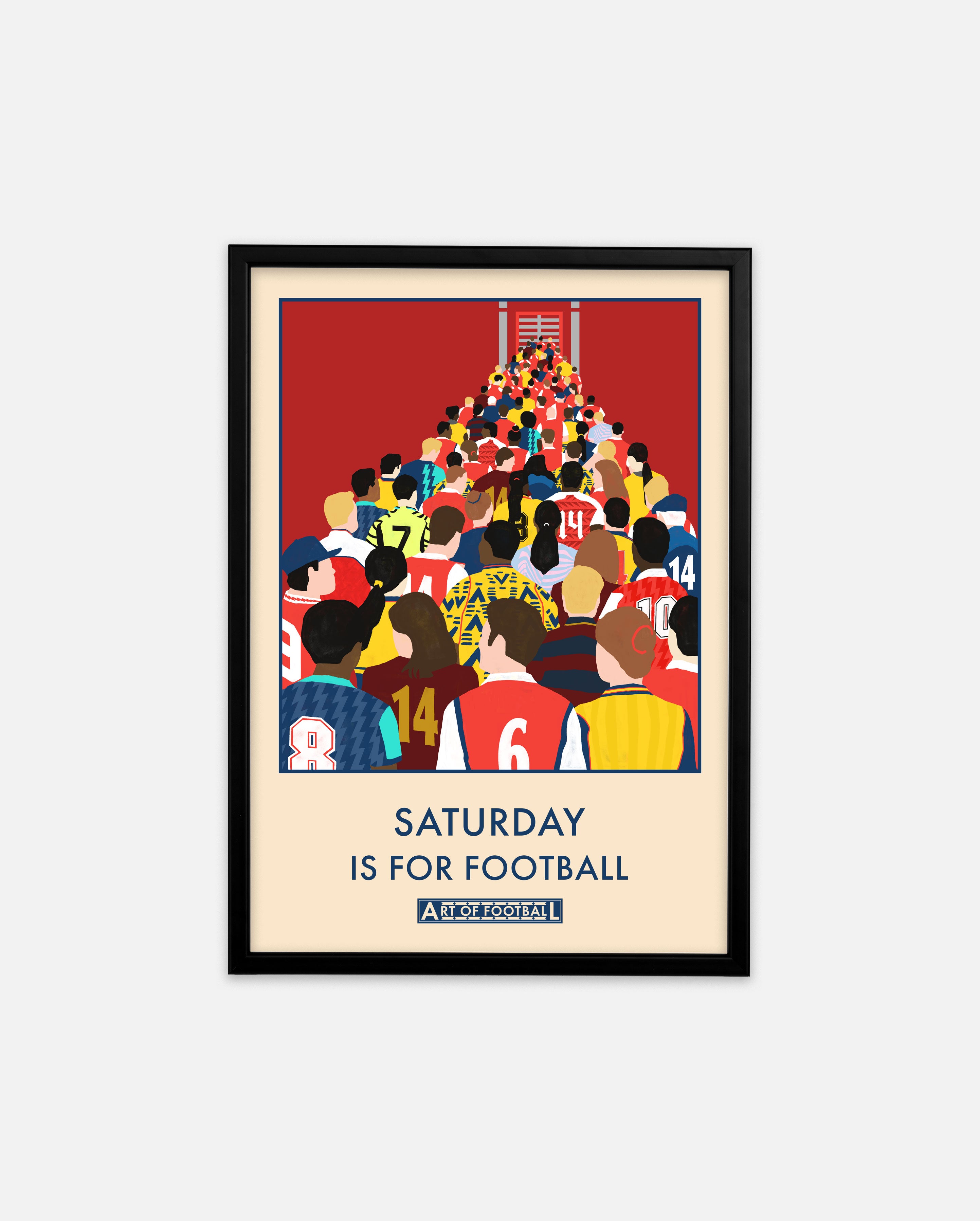 ART OF AFC Saturday Is For Football Framed Print | Wall Art