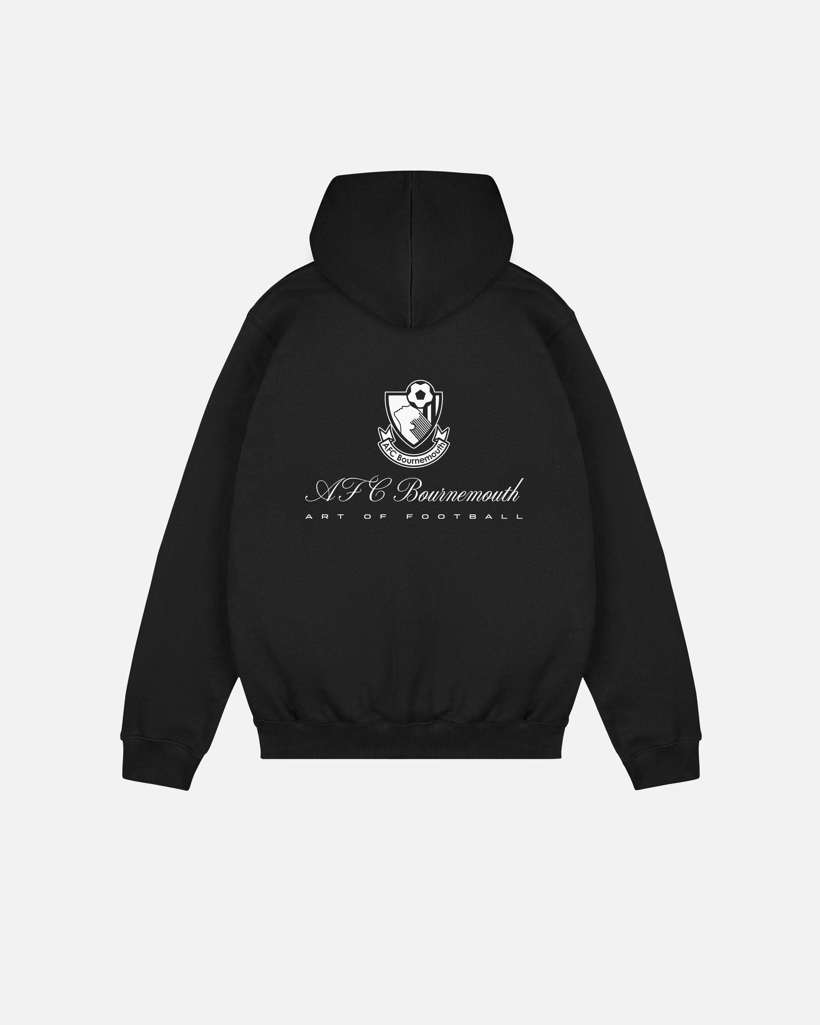 ART OF Bournemouth Heritage Hoodie | AFCB Black Printed Football Sweat