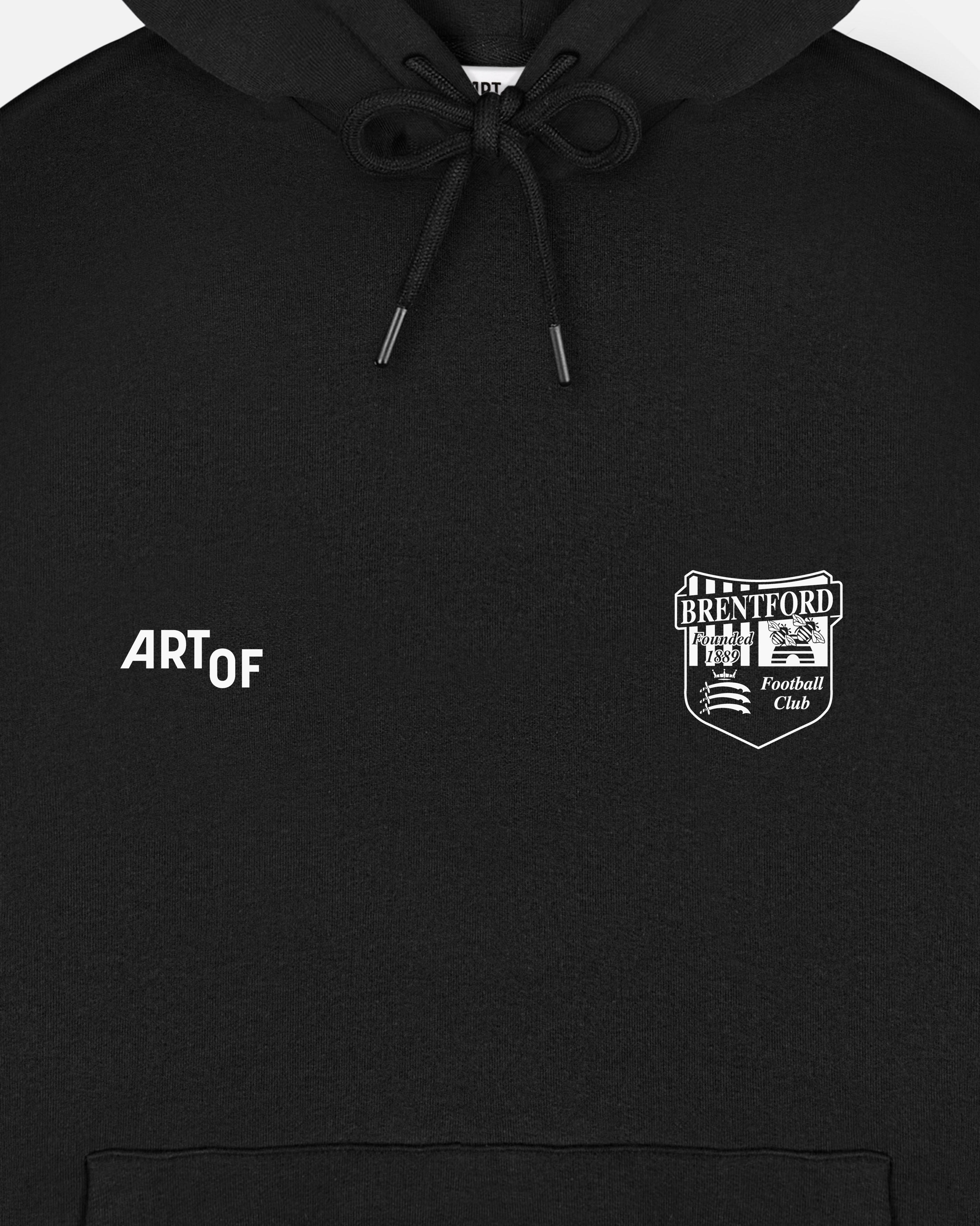 ART OF x Brentford Heritage Hoodie | BFC Black Graphic Football Sweat