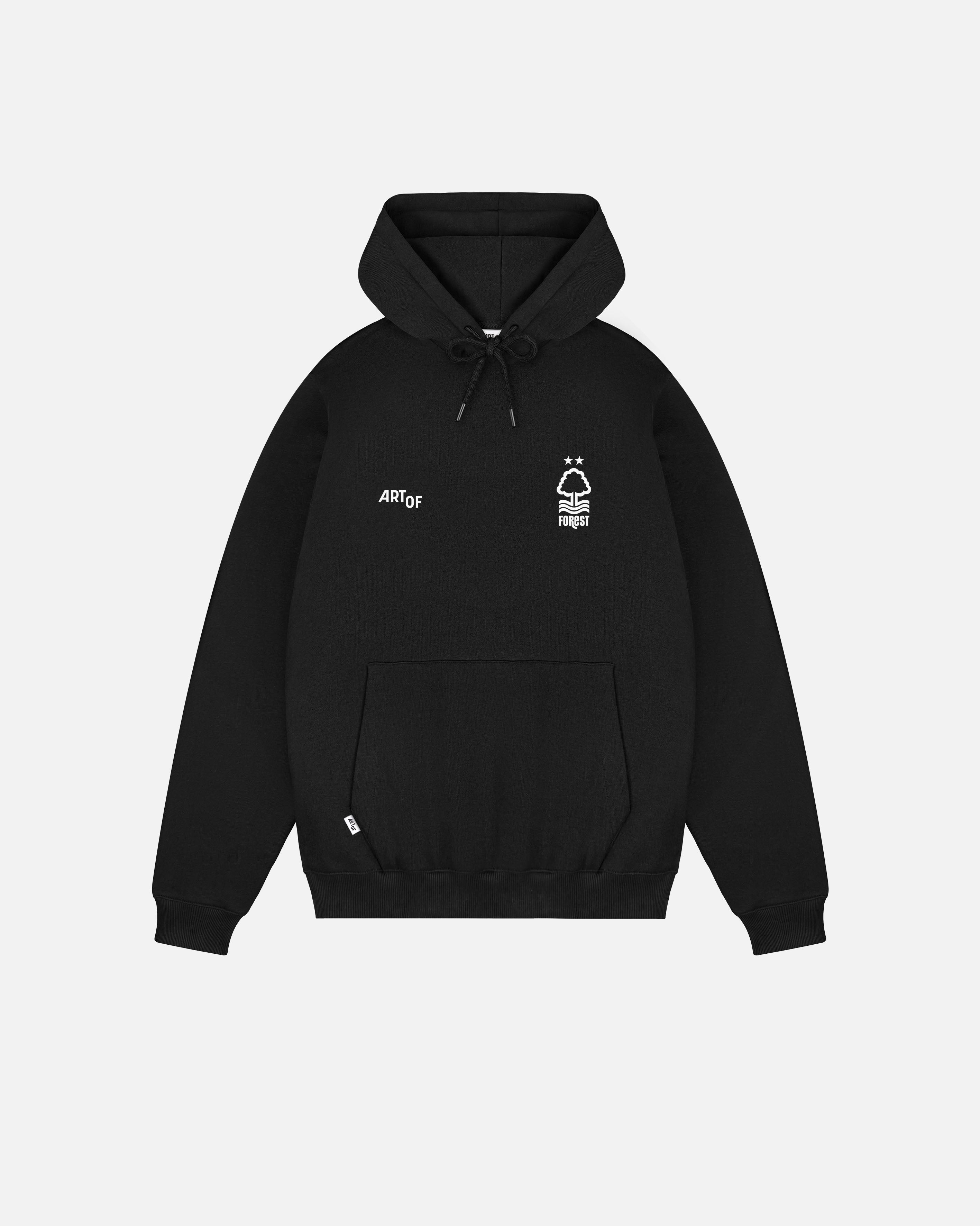 ART OF x Forest Heritage Hoodie | NFFC Black Printed Football Sweat