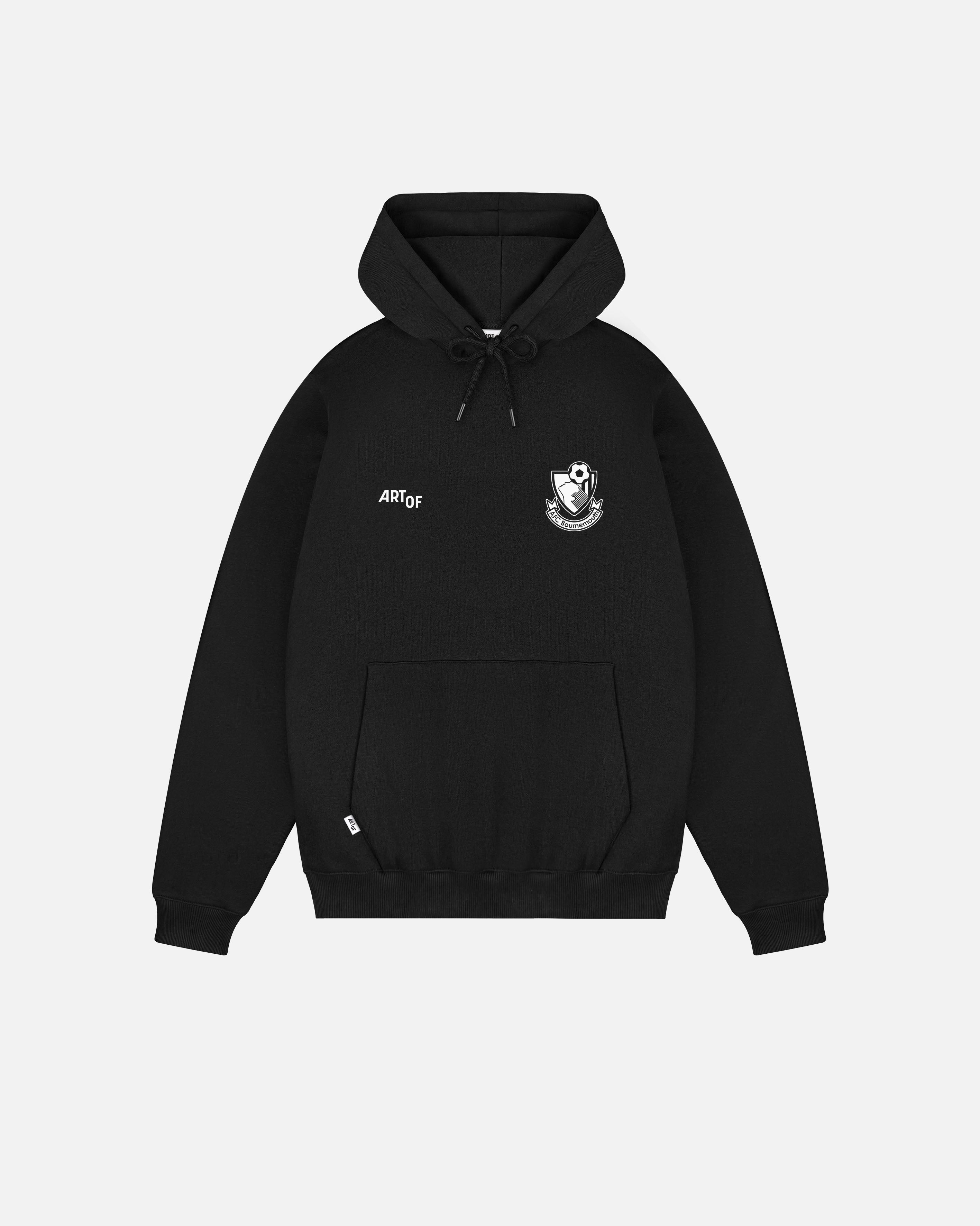 ART OF Bournemouth Heritage Hoodie | AFCB Black Printed Football Sweat