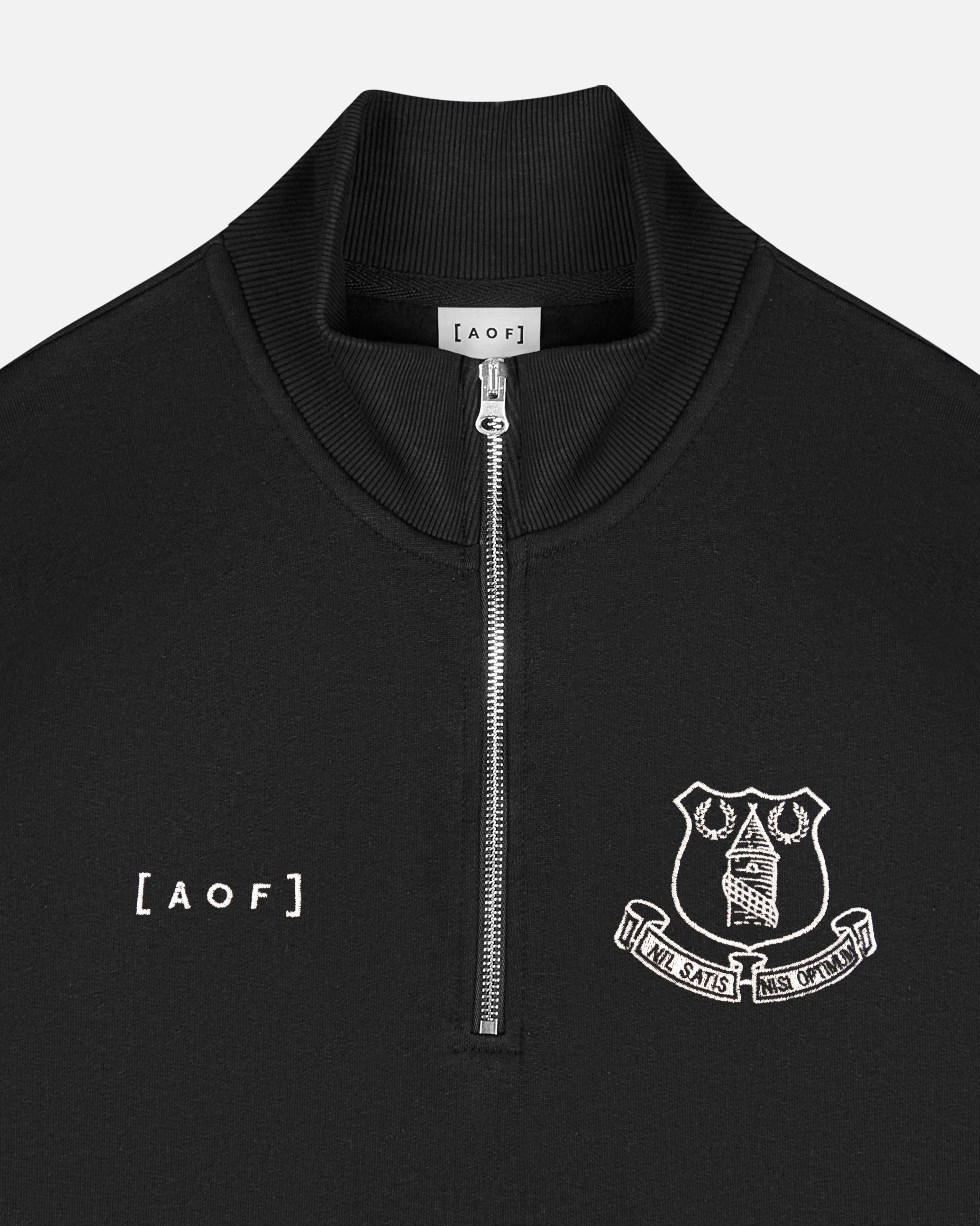 ART OF x Everton Quarter Zip Black Sweat | EFC Football Merch