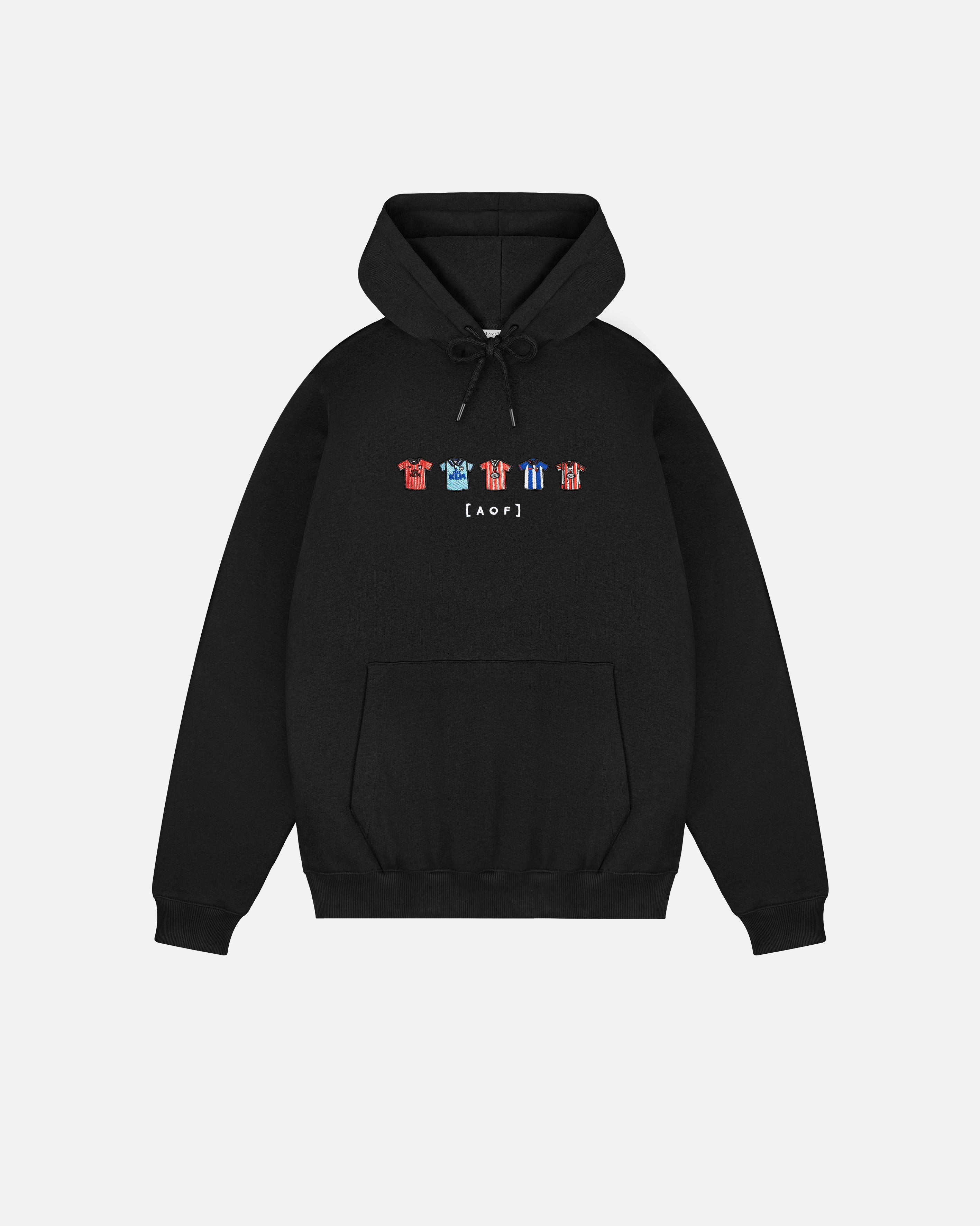 ART OF x Brentford Embroidered Classics Black Hoodie | Football Sweat