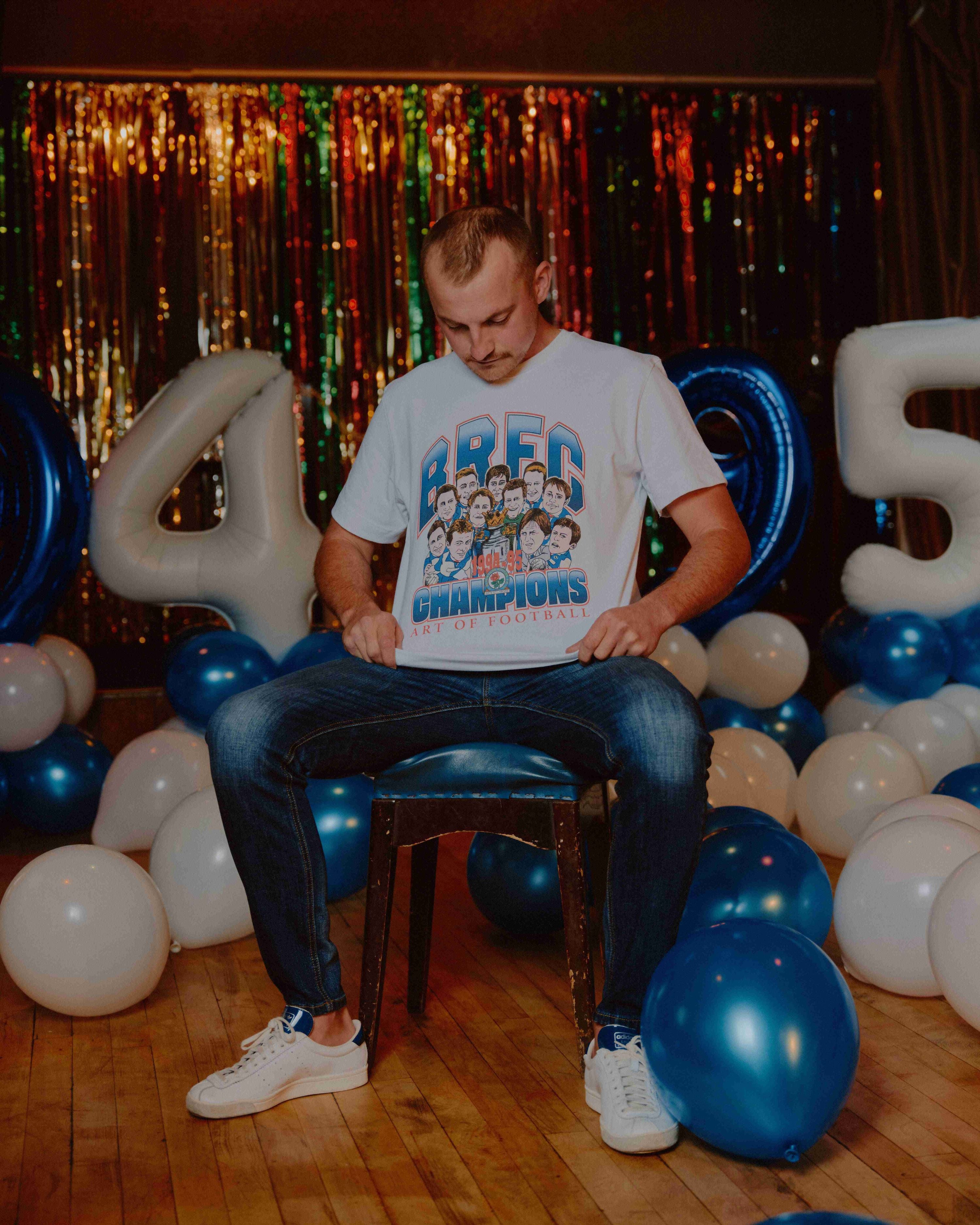 ART OF x Blackburn Champions Tee | BRFC White Graphic Football T-shirt