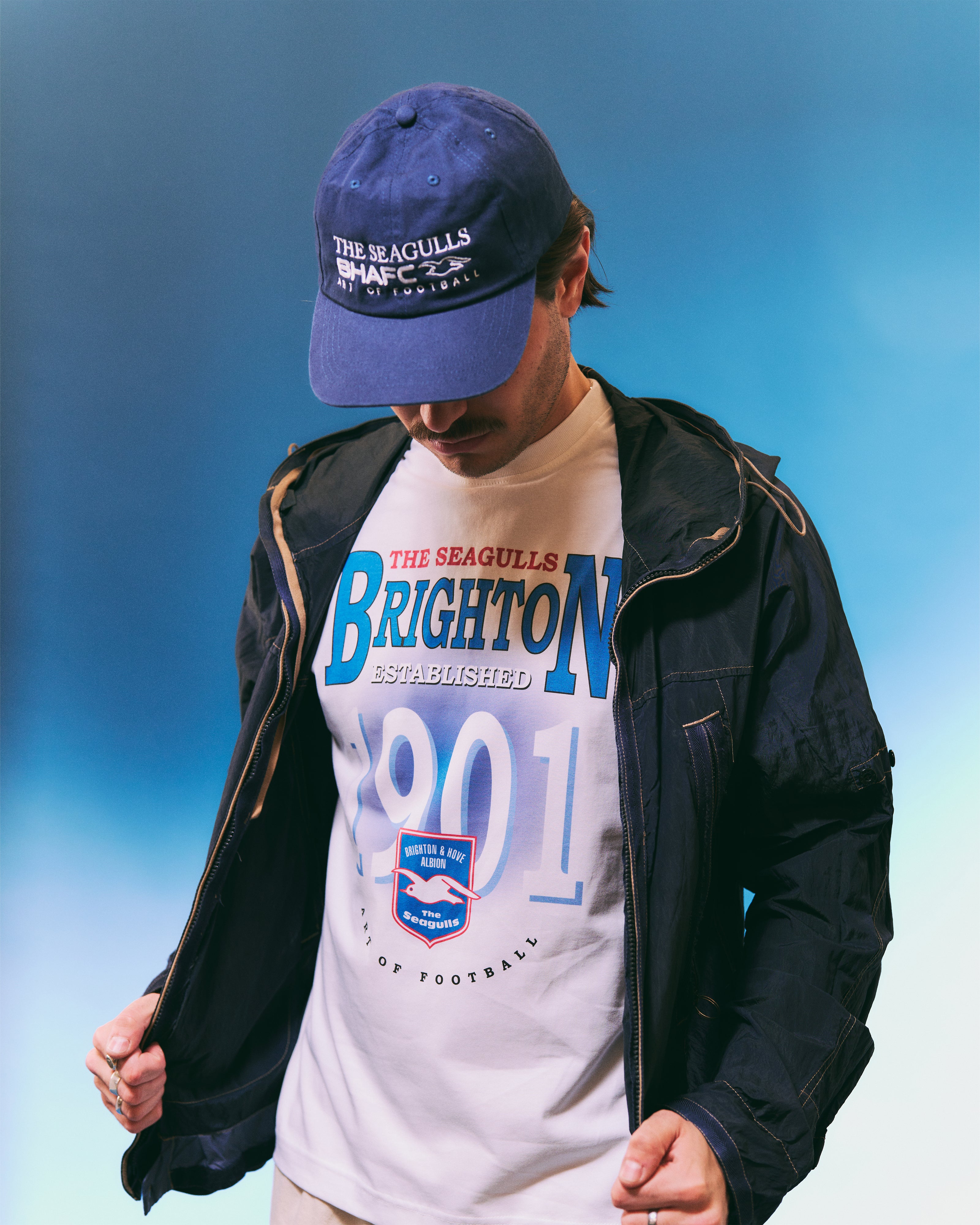 ART OF x Brighton Retro Graphic Tee | BHAFC White Football T-shirt