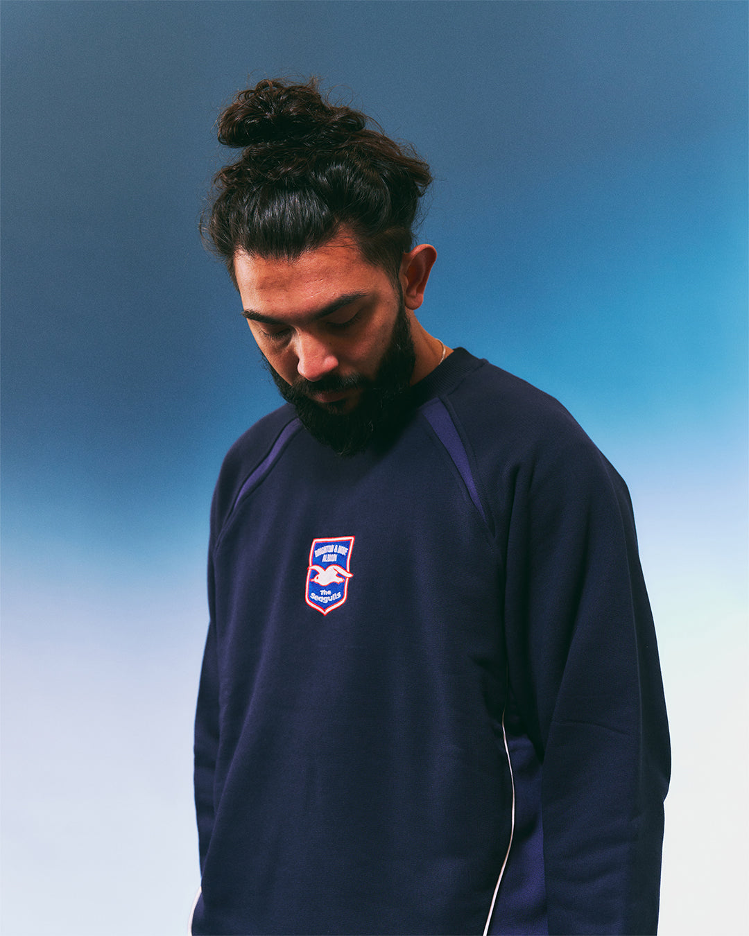 ART OF x Brighton Panelled Navy & Blue Sweat | BHAFC Football Merch