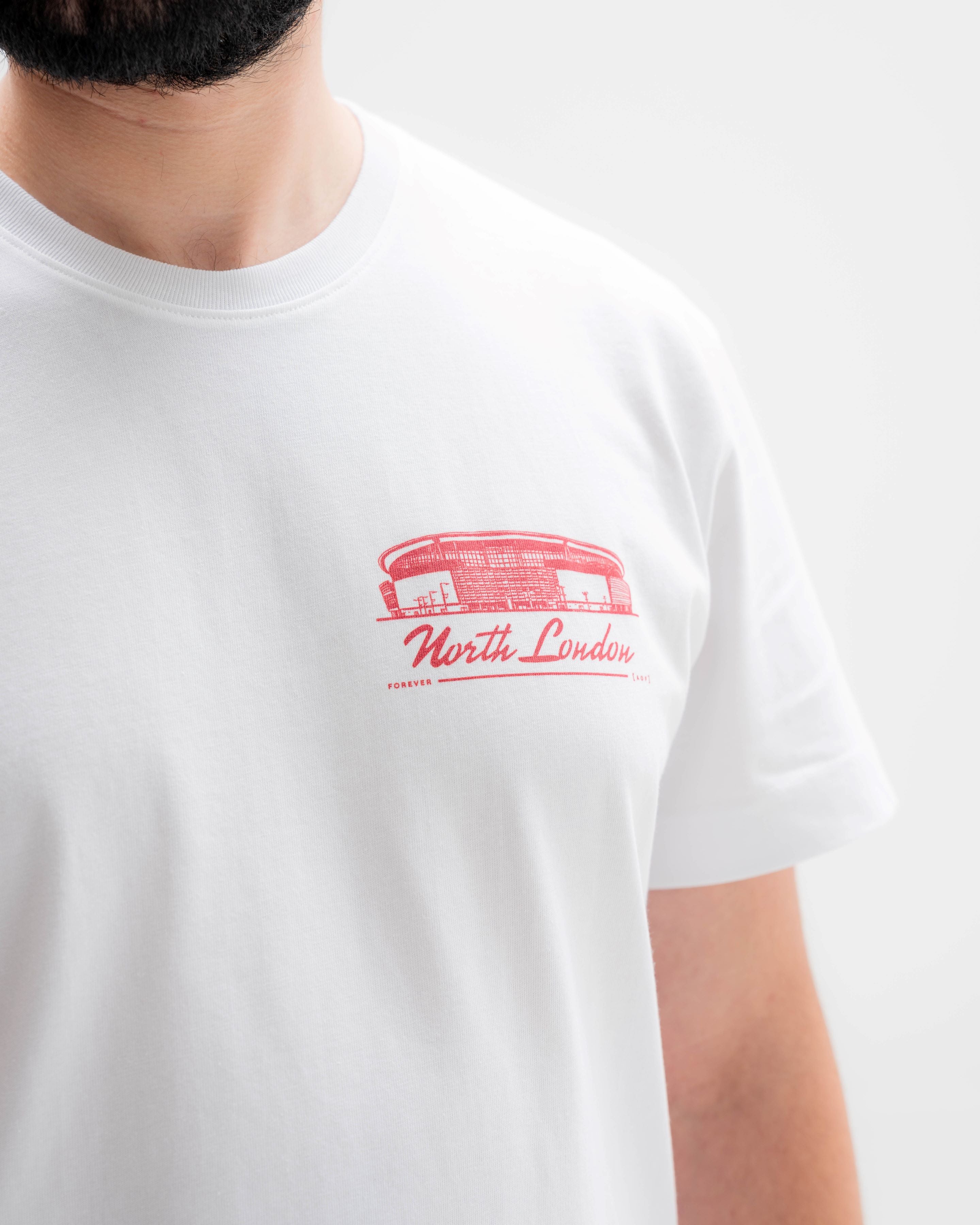 ART OF North London Forever Tee | AFC White Graphic Football T-shirt