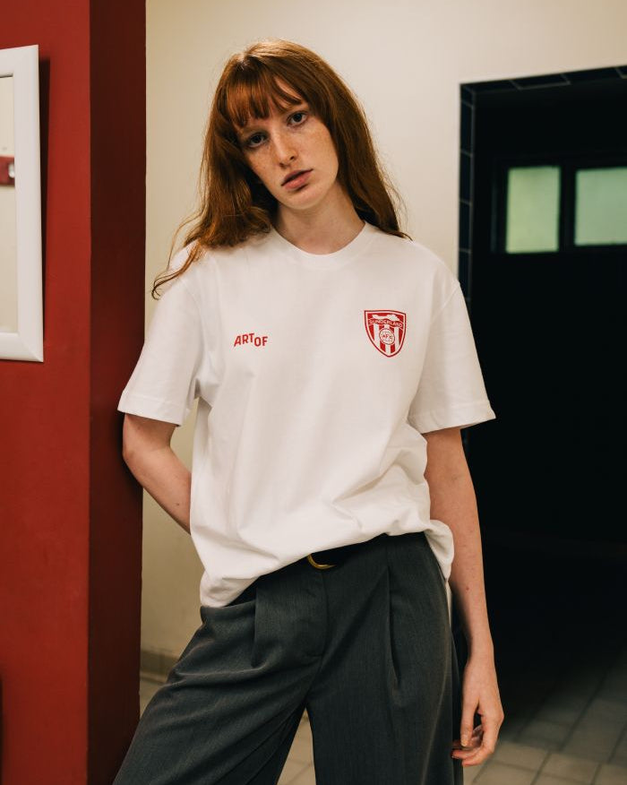 ART OF x Sunderland Heritage Tee | SAFC White Graphic Football T-shirt