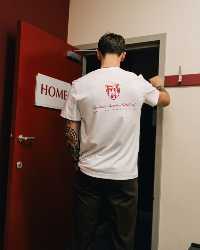 ART OF x Sunderland Heritage Tee | SAFC White Graphic Football T-shirt