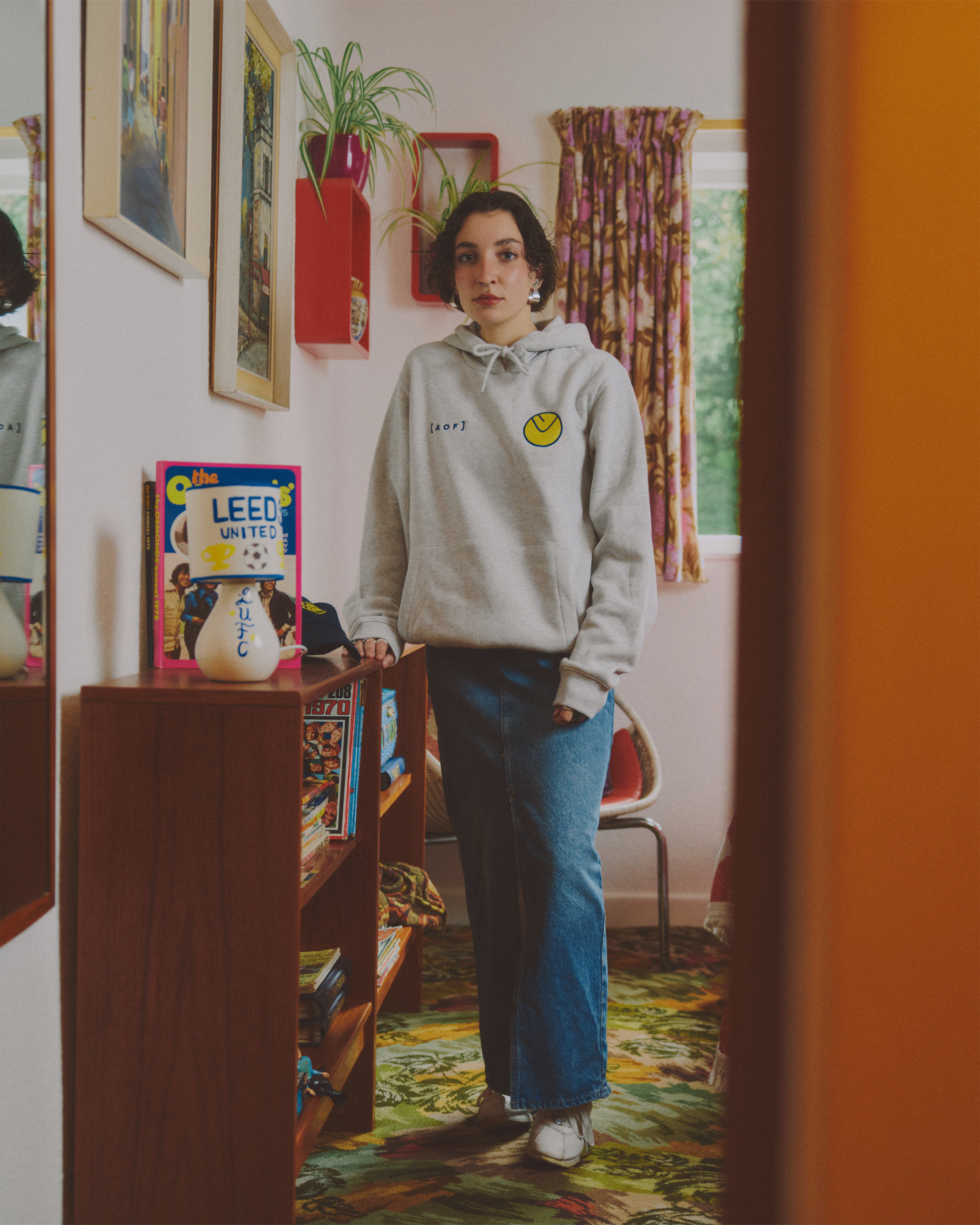 ART OF x Leeds United Smiley Embroidered Hoodie | LUFC Football Sweat