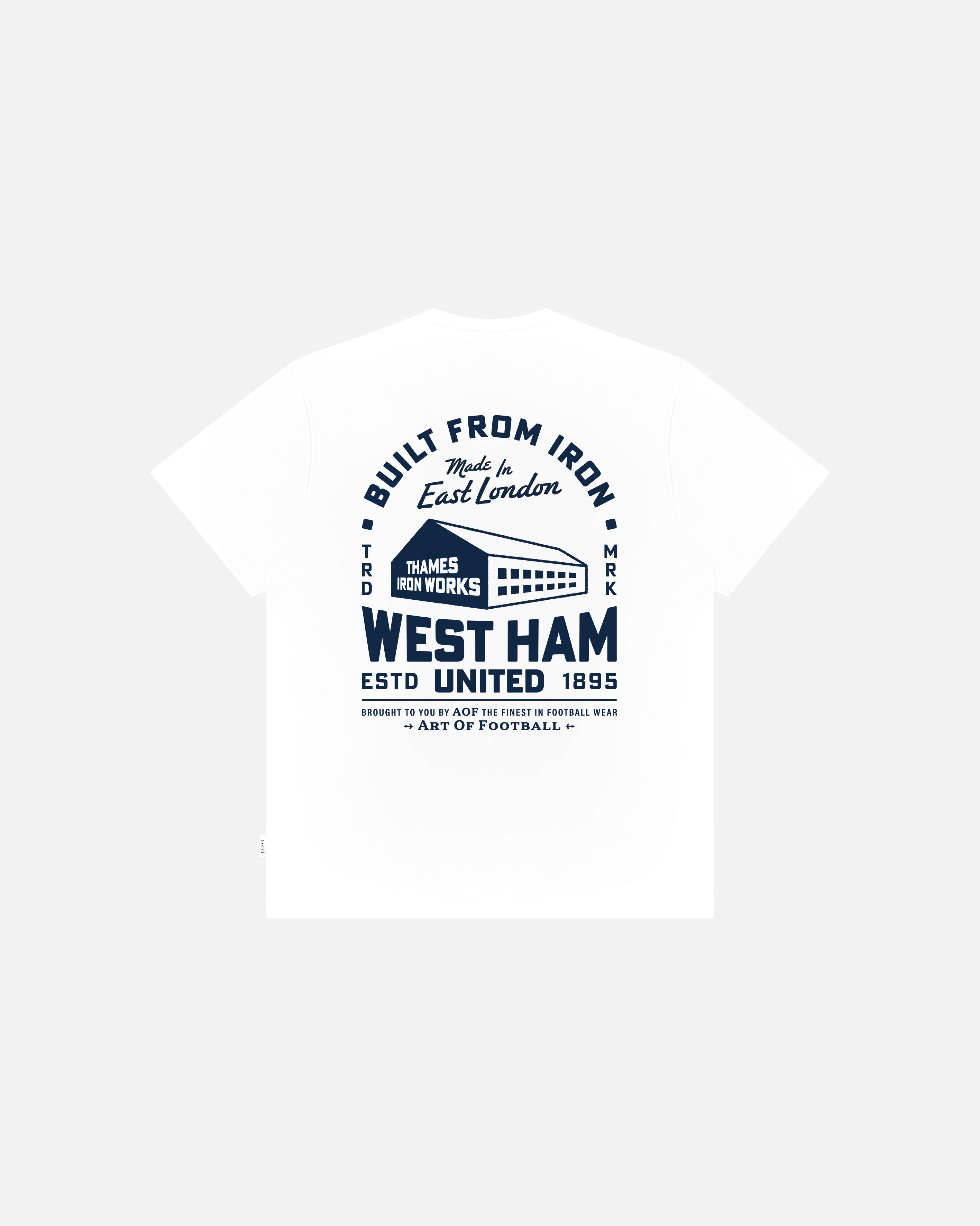 ART OF x West Ham Factory Tee | WHUFC White Graphic Football T-shirt