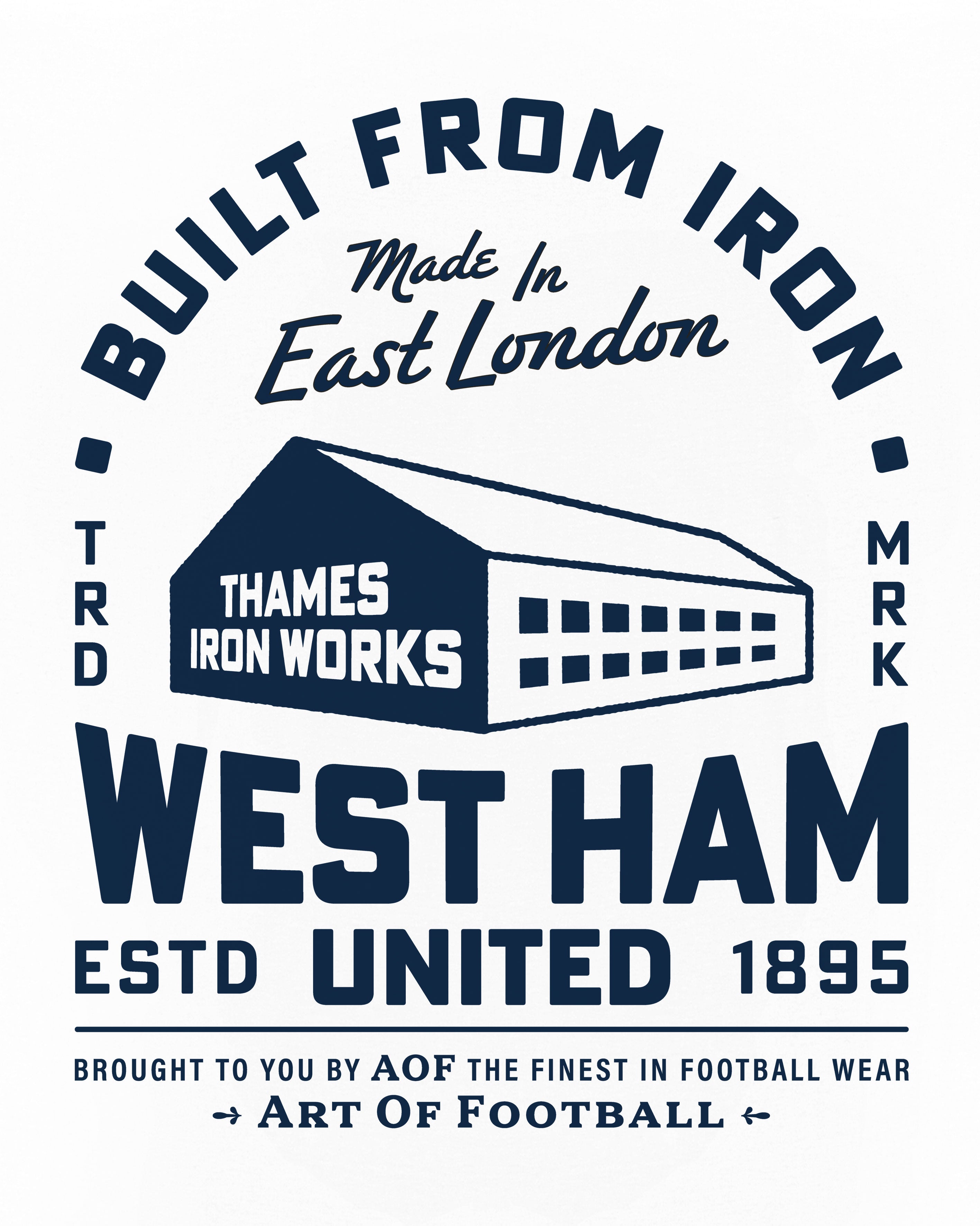 ART OF x West Ham Factory Tee | WHUFC White Graphic Football T-shirt