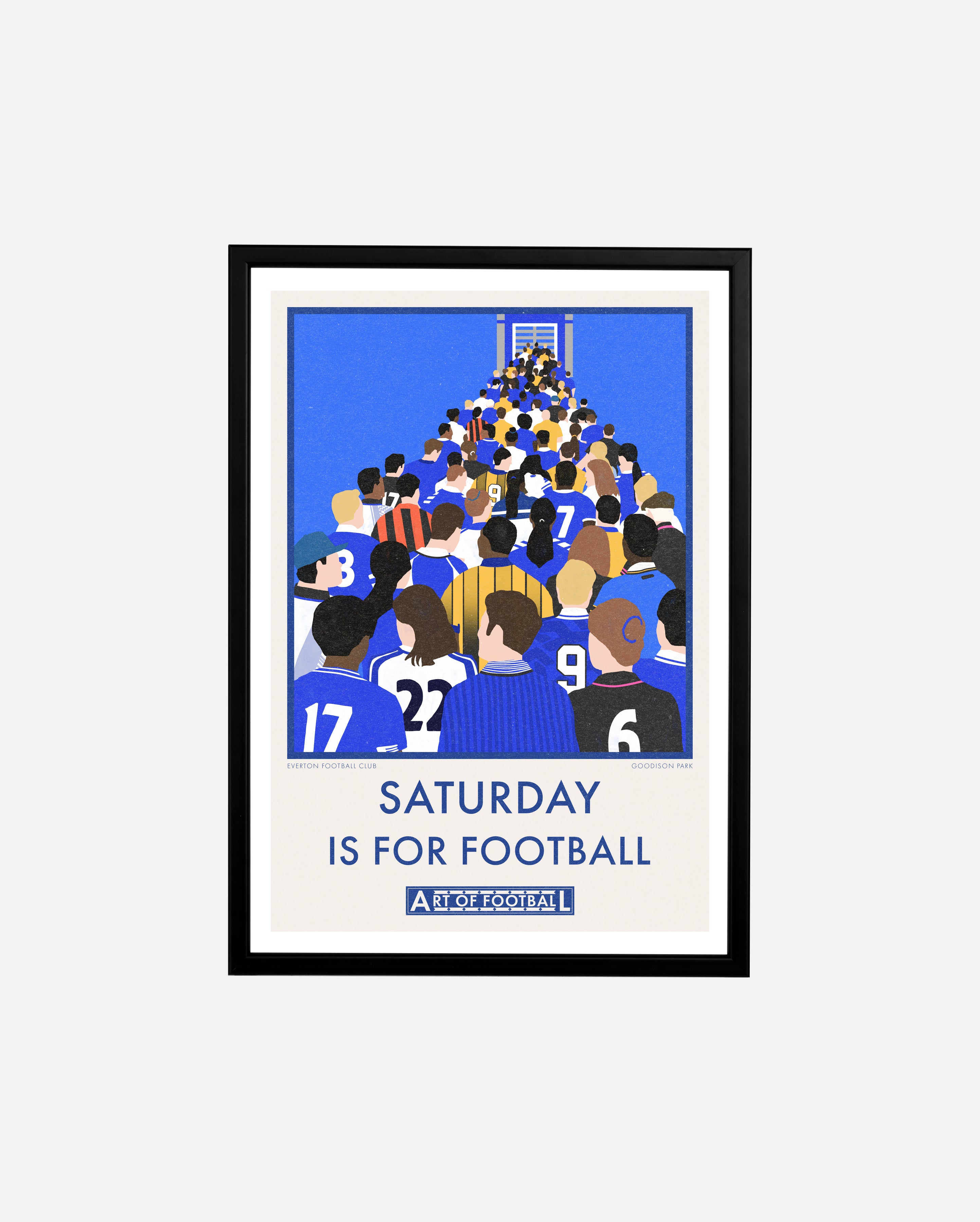 ART OF x Everton Saturday Is For Football Print | EFC Wall Art