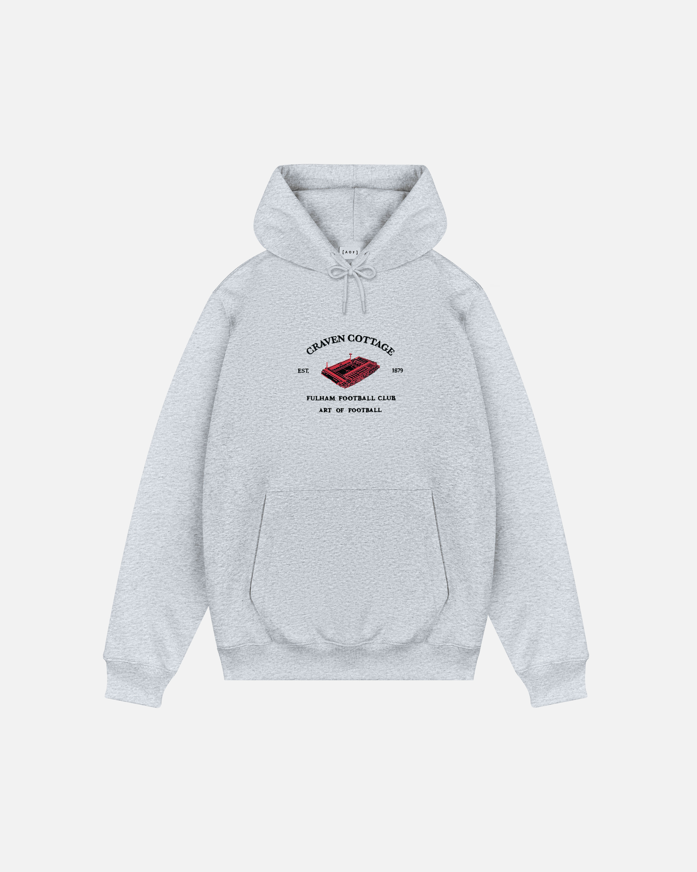 ART OF x Fulham Craven Cottage | FFC Grey Embroidered Football Hoodie
