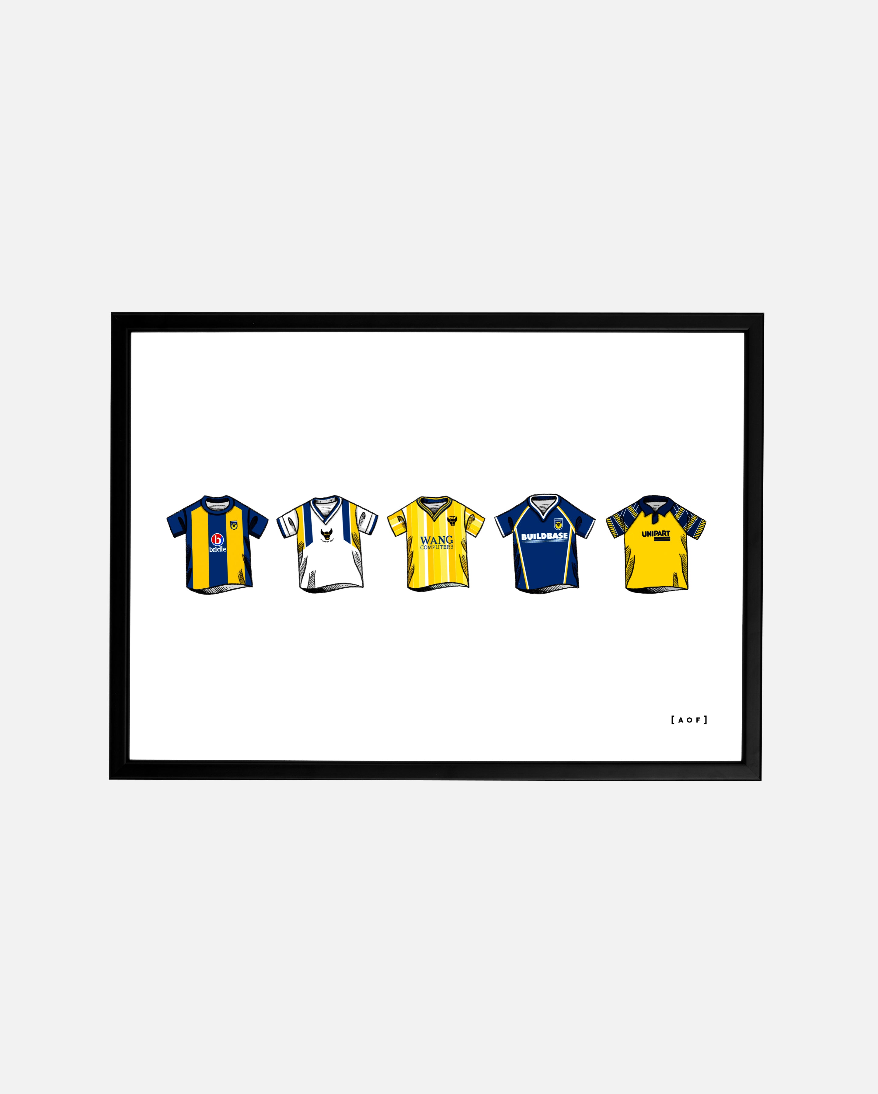 ART OF x Oxford Classics Framed Print | OUFC Football Wall Art