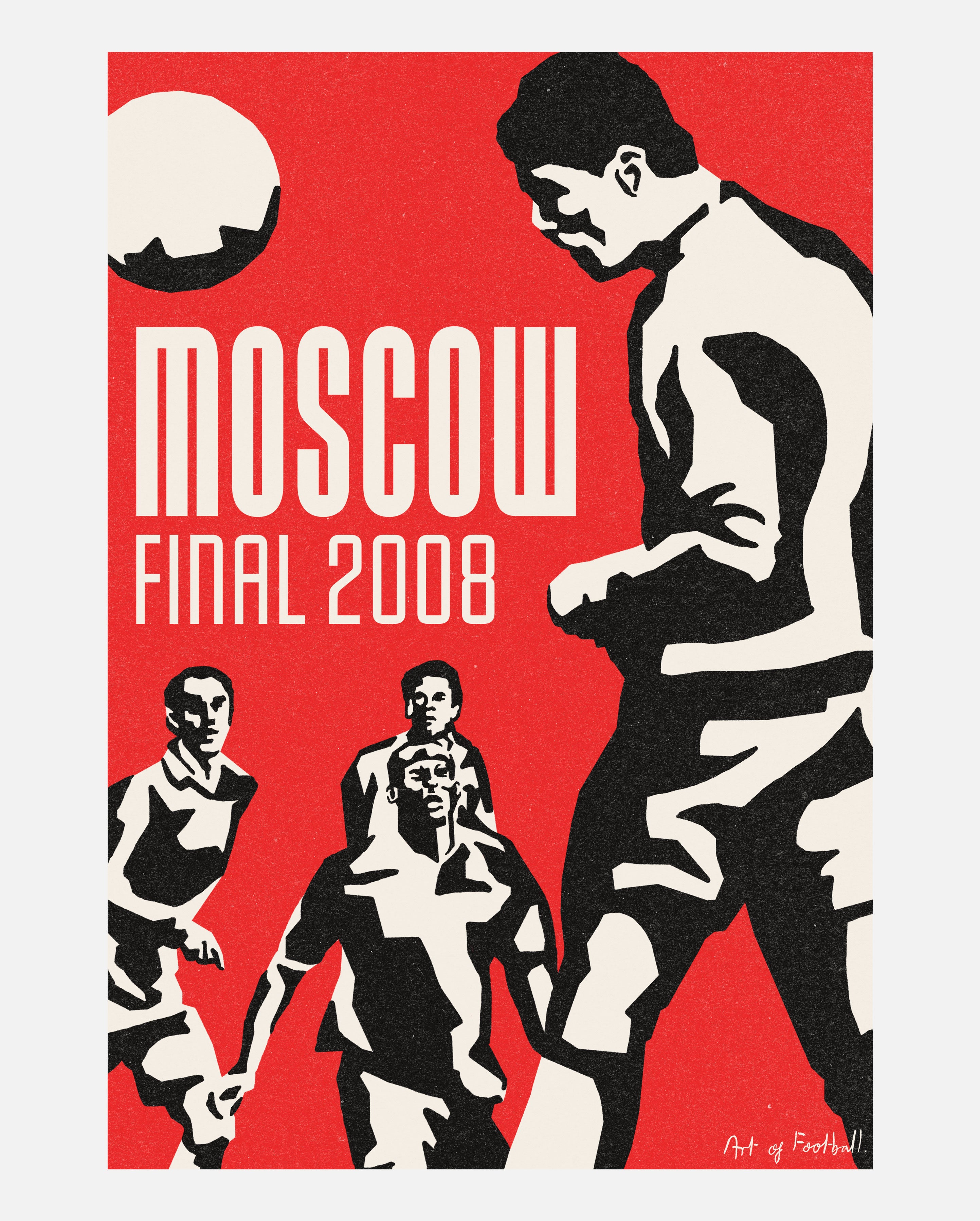 ART OF United Moscow 2008 Framed Print | MUFC Football Wall Art