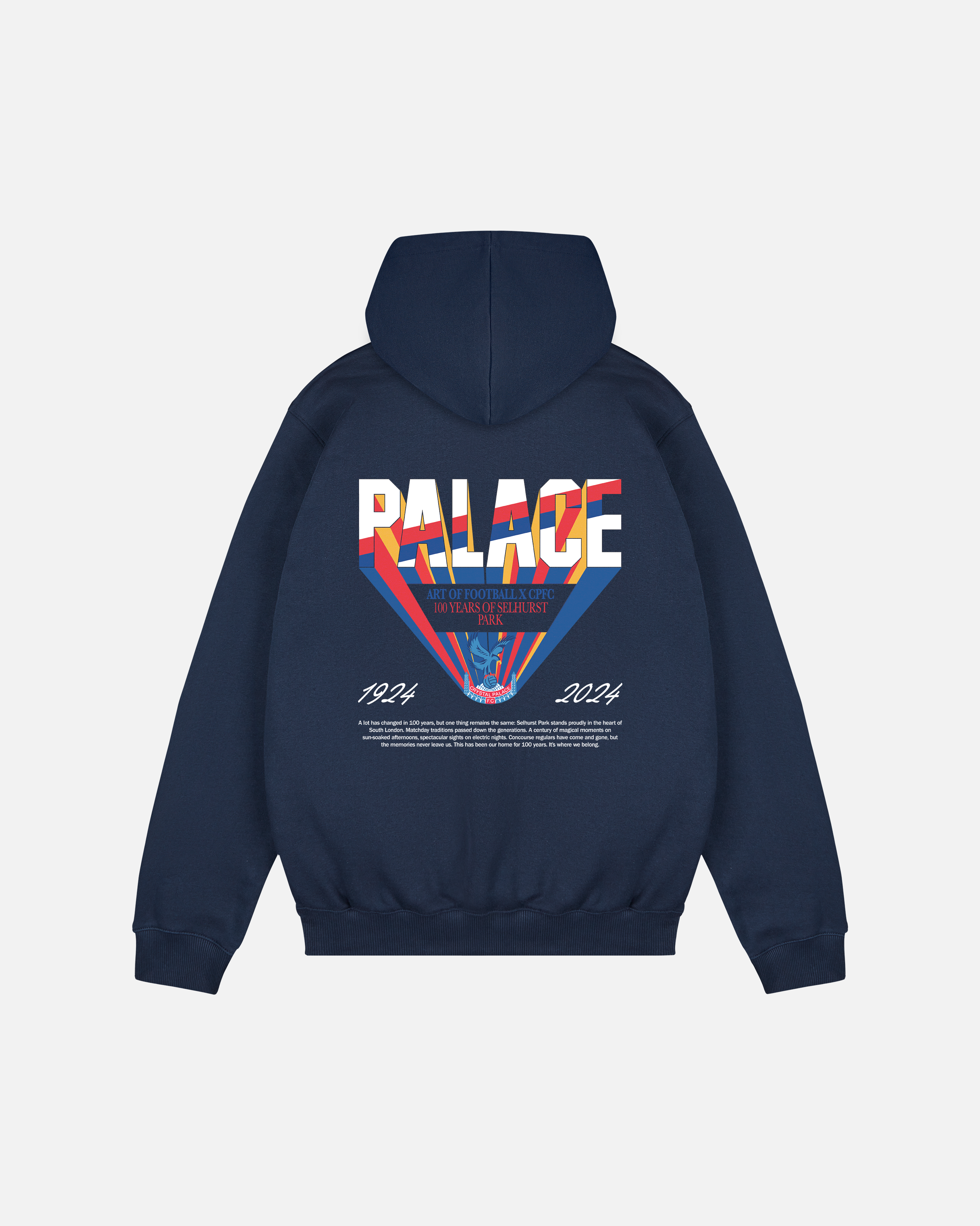 ART OF Crystal Palace Selhurst Park Anniversary Navy Football Hoodie