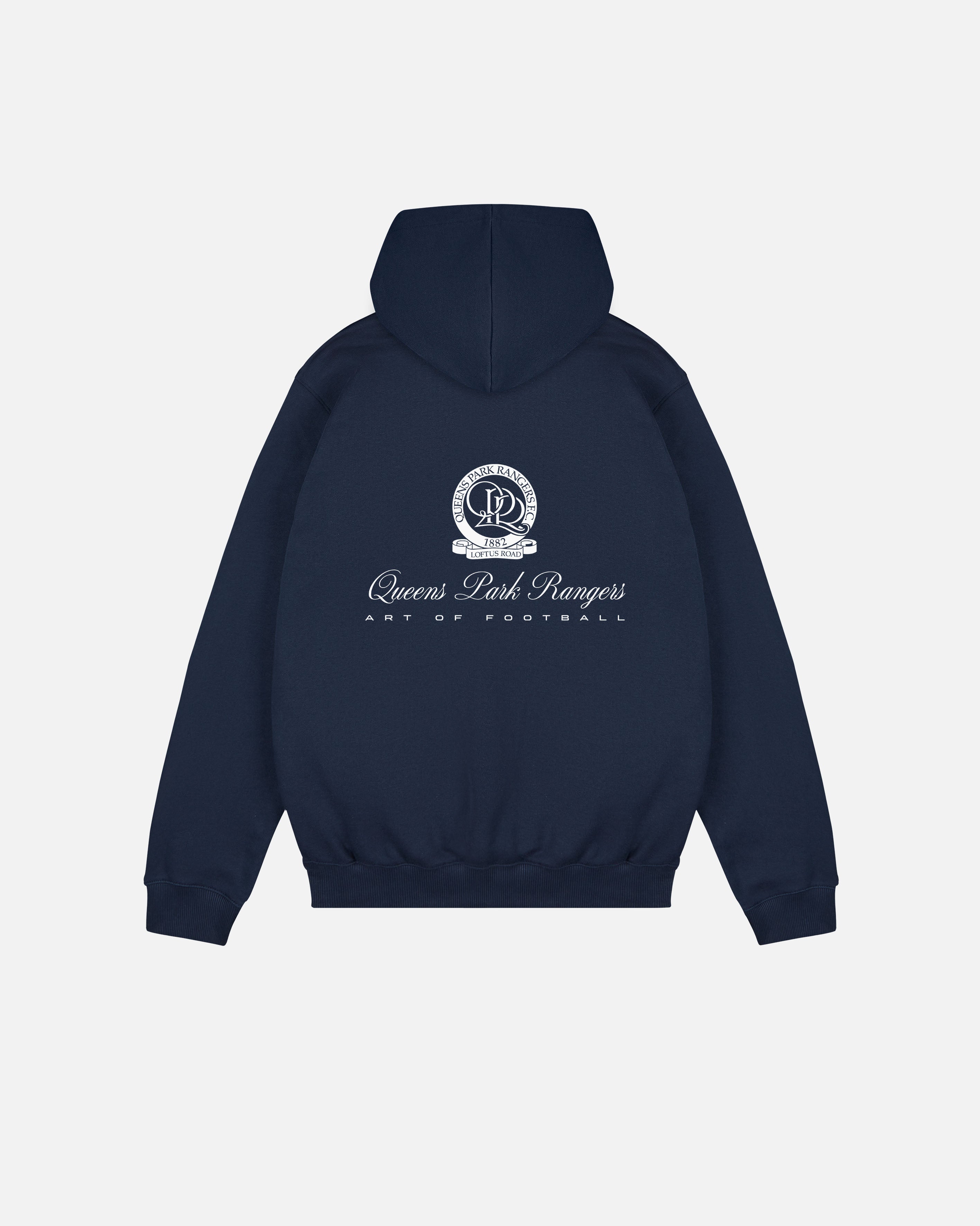 ART OF x QPR Heritage Hoodie | Navy Graphic Printed Football Sweat