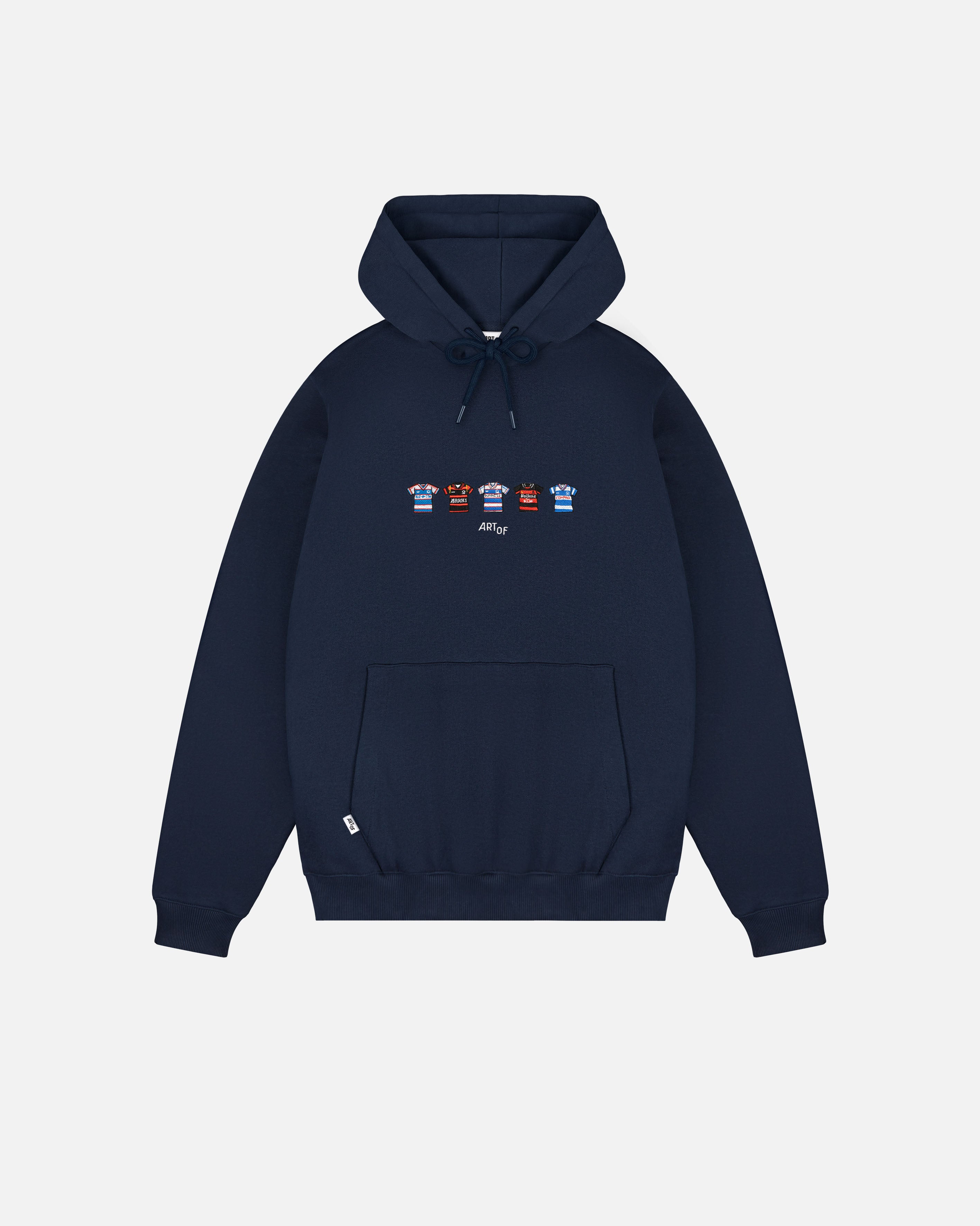 ART OF x QPR Embroidered Classics Navy Hoodie | Football Sweat