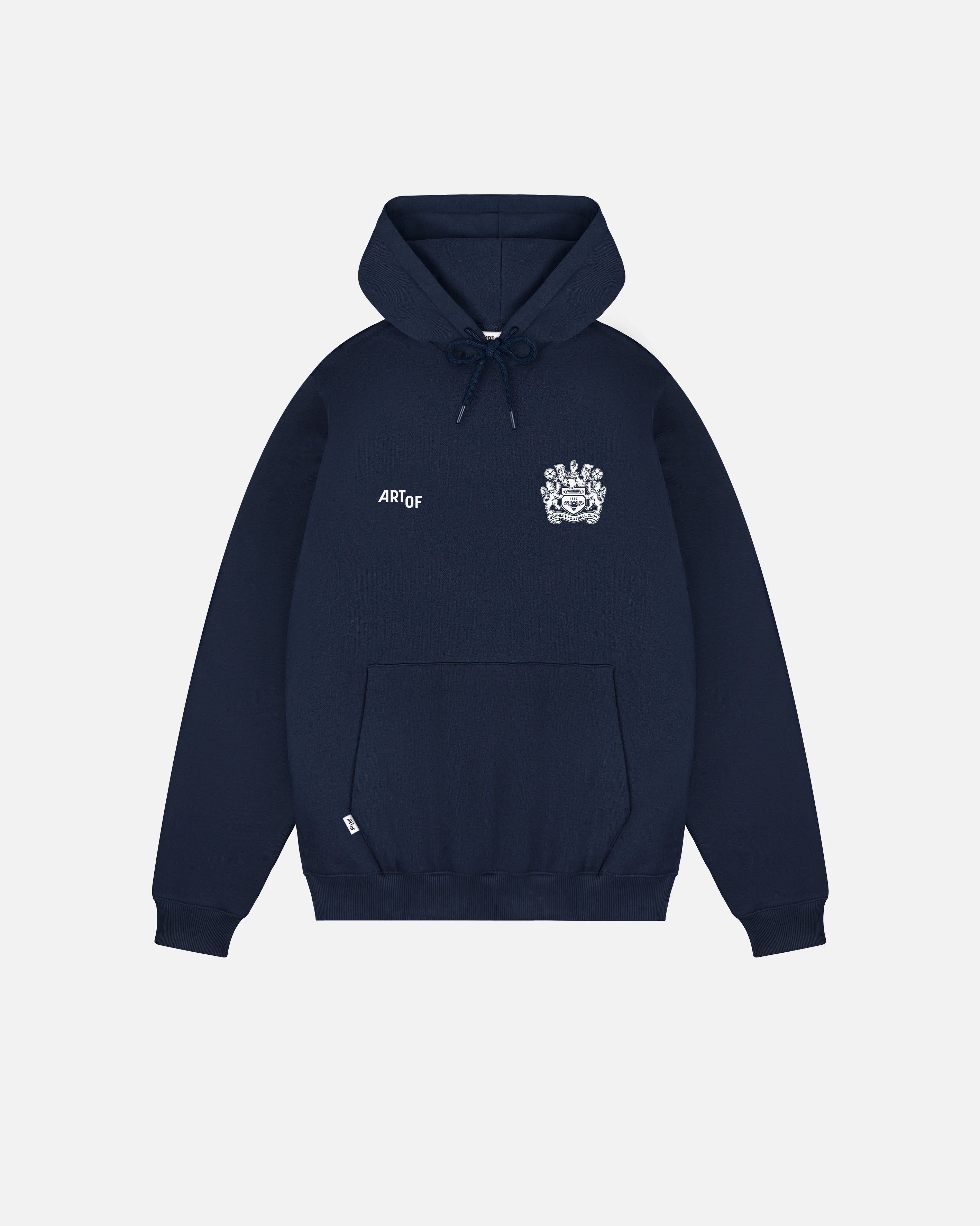 ART OF x Burnley Heritage Hoodie | BFC Navy Printed Football Sweat