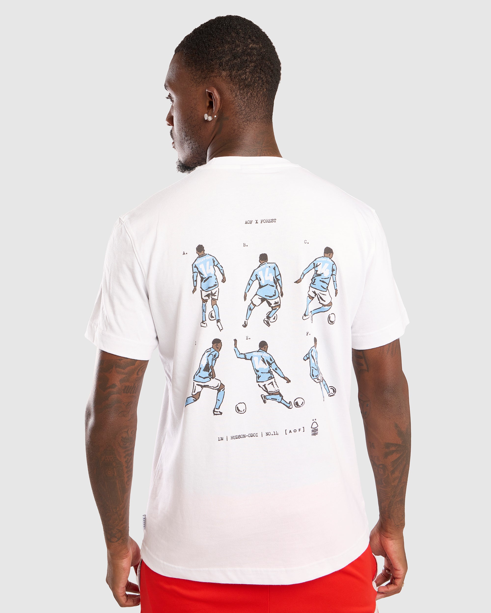 ART OF x Forest Trademark CHO Tee - Blue | NFFC White Football T-shirt