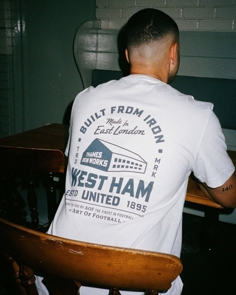 ART OF x West Ham Factory Tee | WHUFC White Graphic Football T-shirt