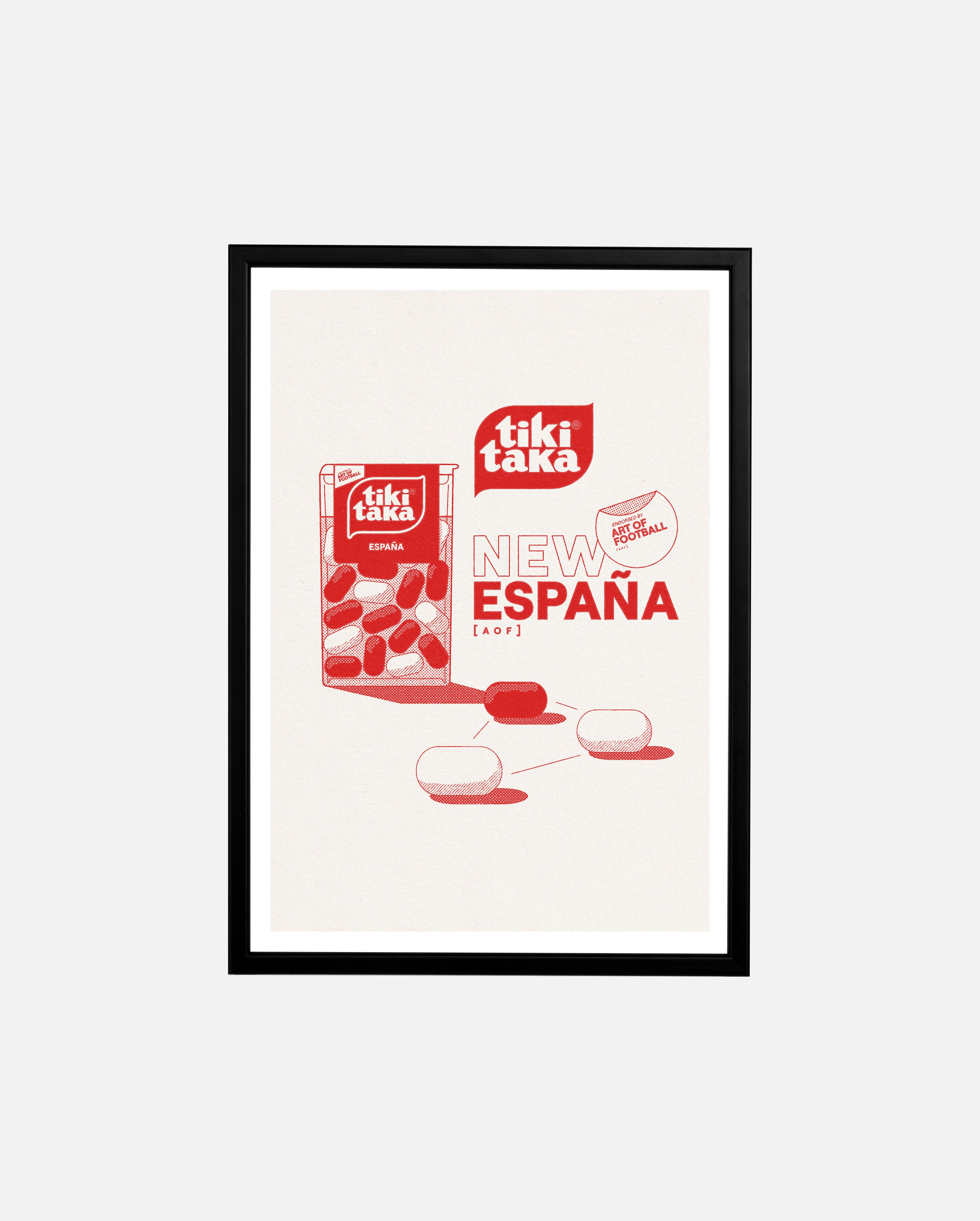 ART OF Tiki Taka Framed Football Print | Barcelona Wall Art