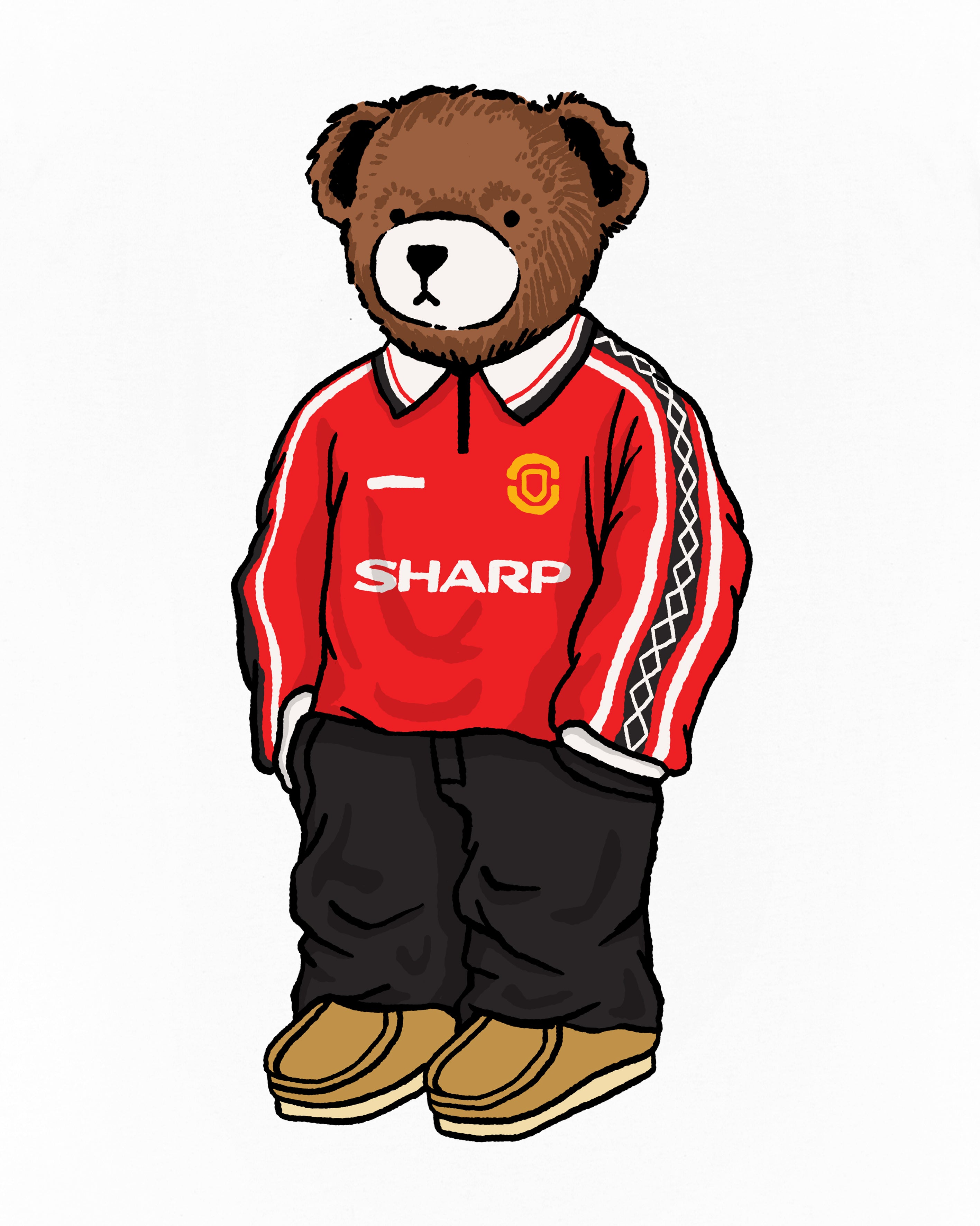 ART OF United Home Pickles Tee | MUFC White Graphic Football T-shirt