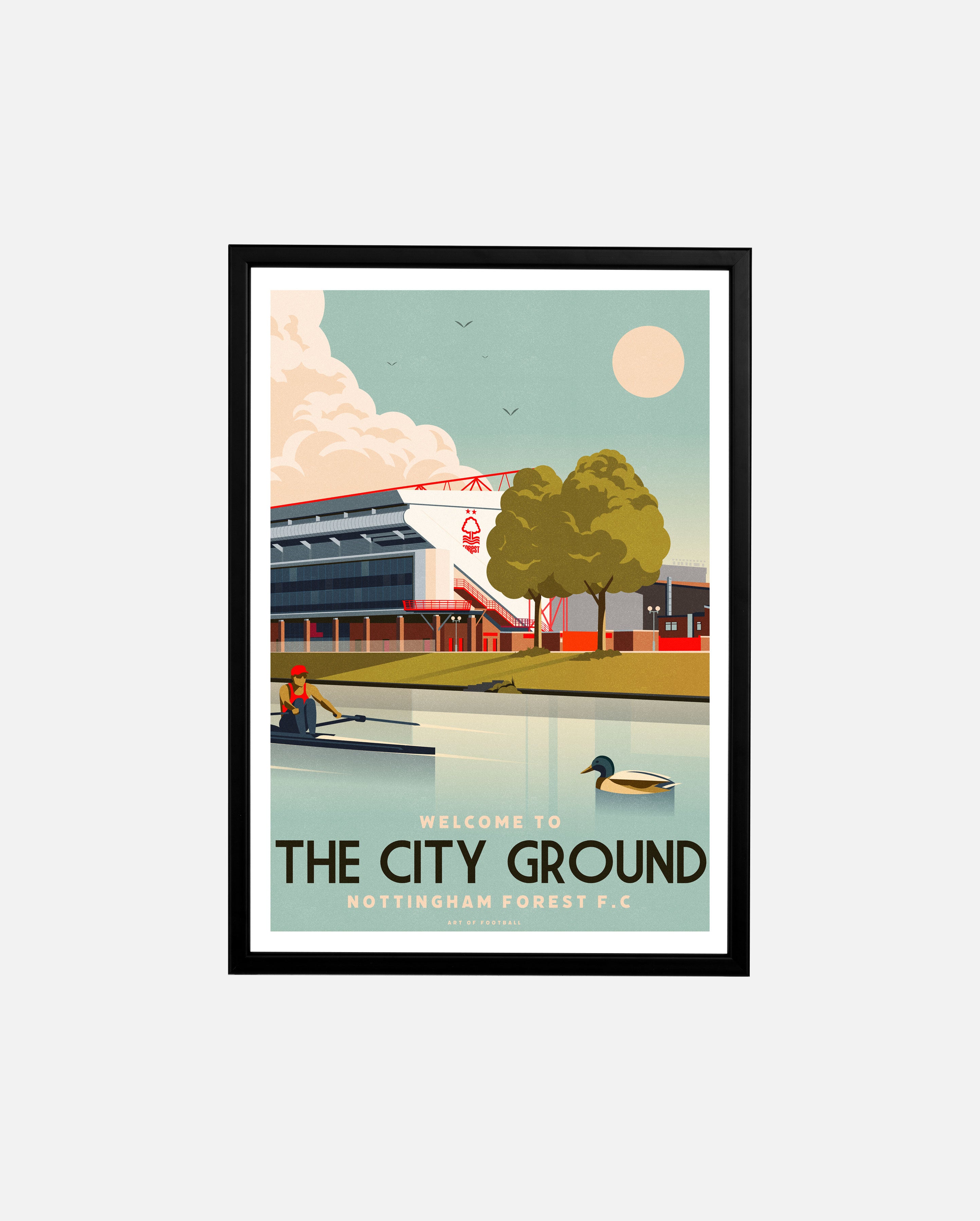 ART OF x Forest Welcome To The City Ground Football Print | NFFC Art