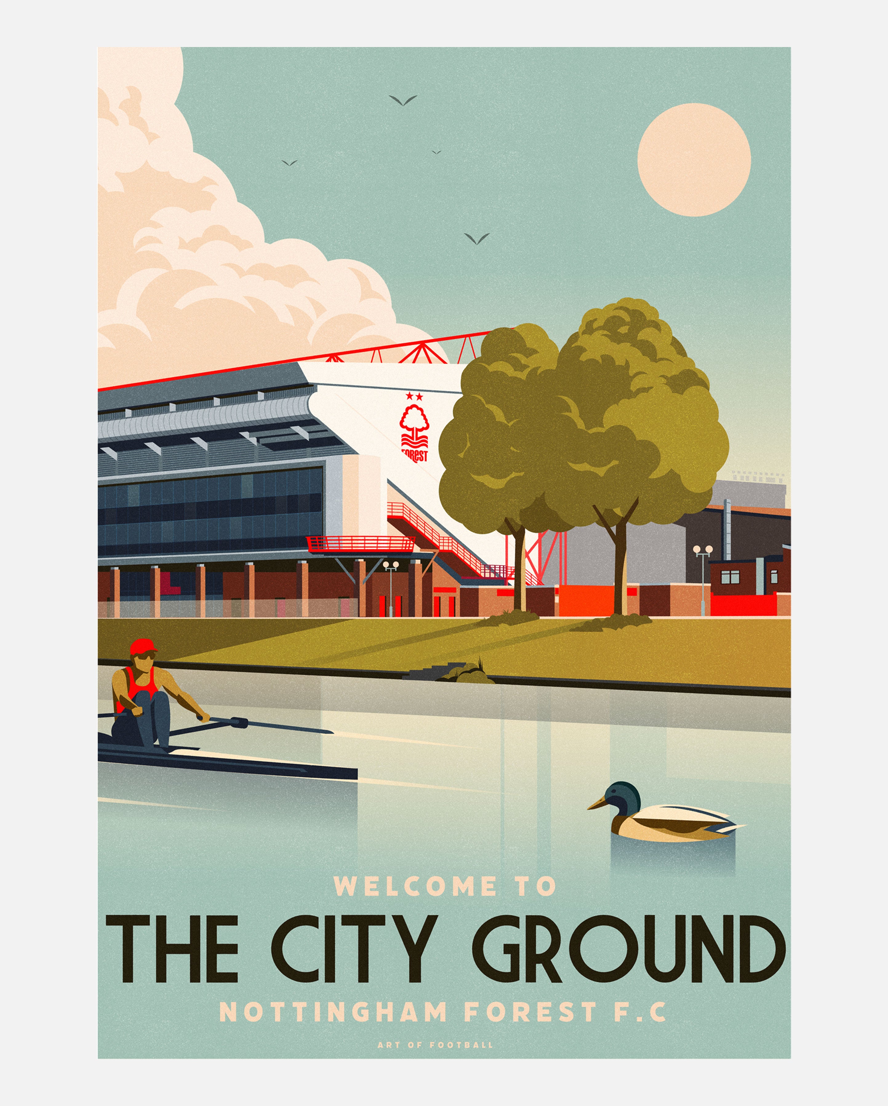 AOF NFFC Welcome To The City Ground Print | Art of Football