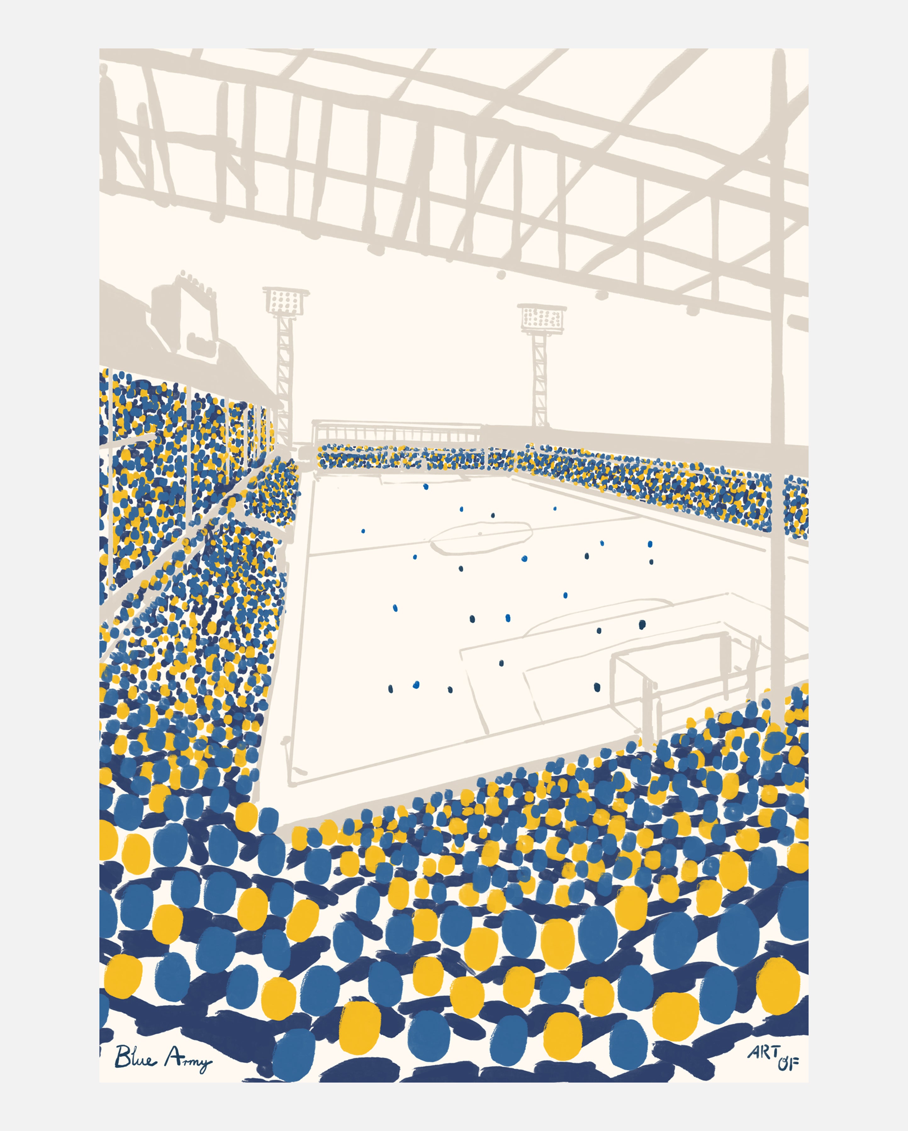 ART OF x Leicester City 12th Man Framed Print | LCFC Football Wall Art