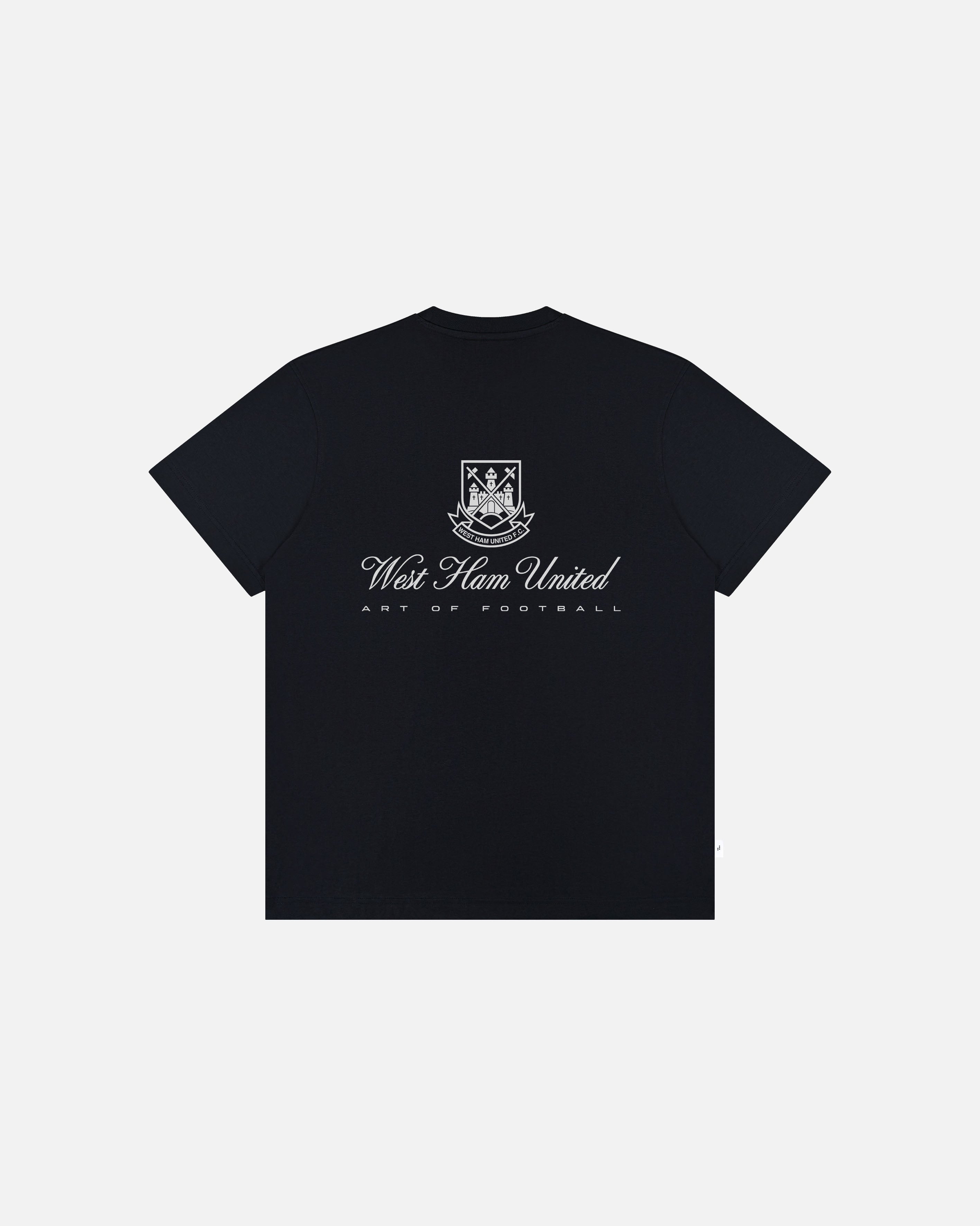 ART OF x West Ham Heritage Tee | WHFC Black Graphic Football T-shirt